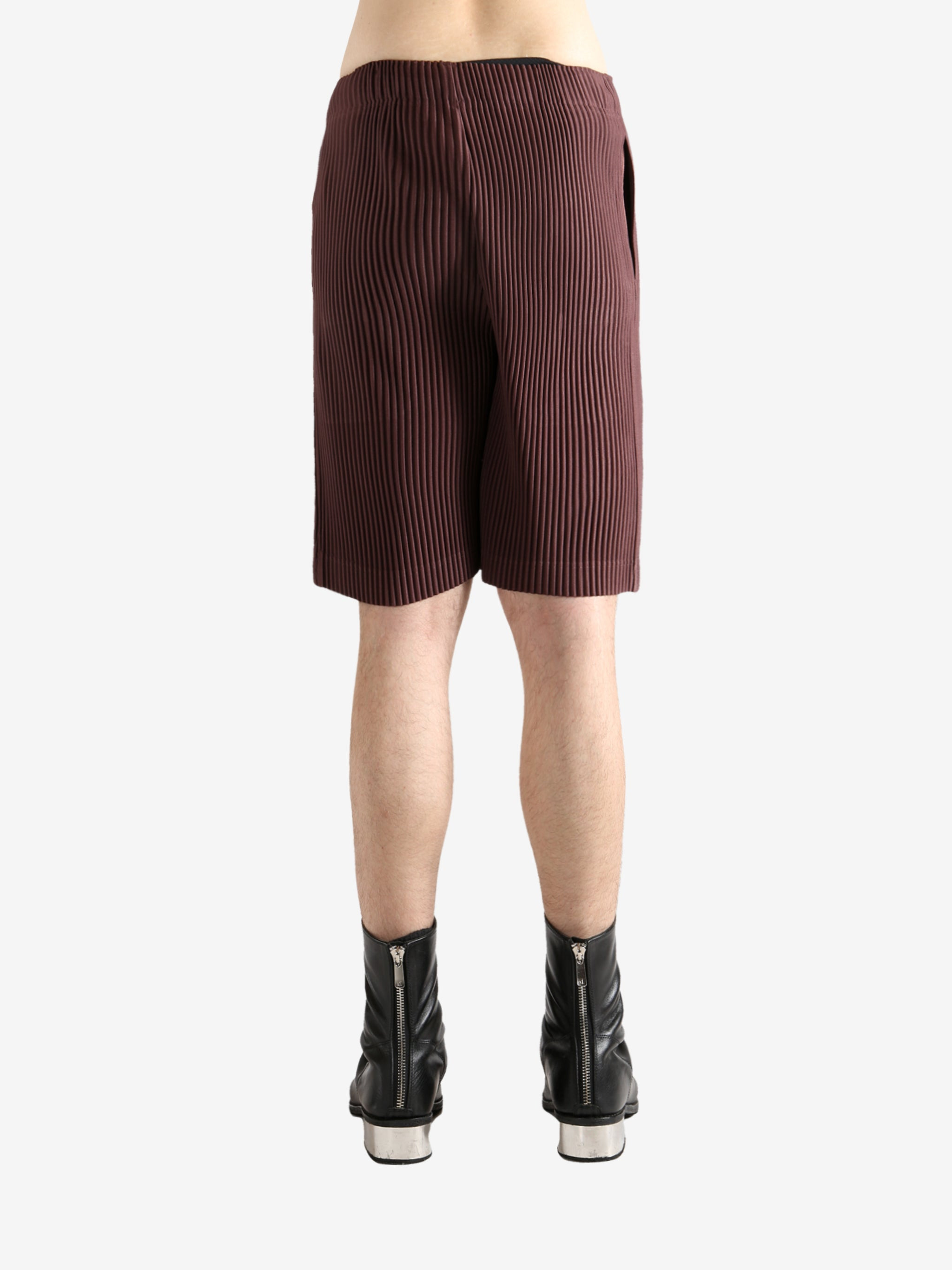 HOMME PLISSE ISSEY MIYAKE - Men Color Pleats Shorts - 3