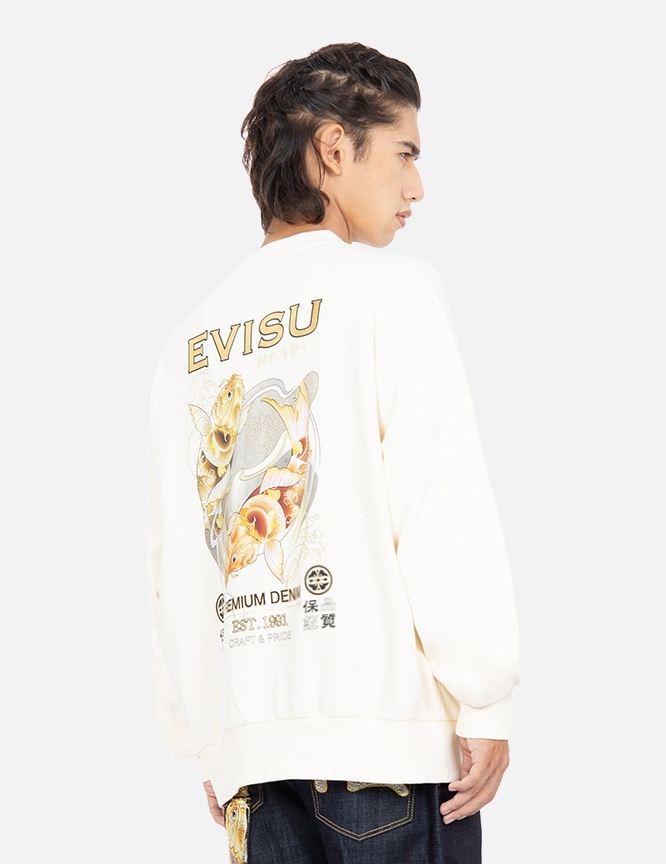 TATTOO KOI DUO PRINT SWEATSHIRT - 7