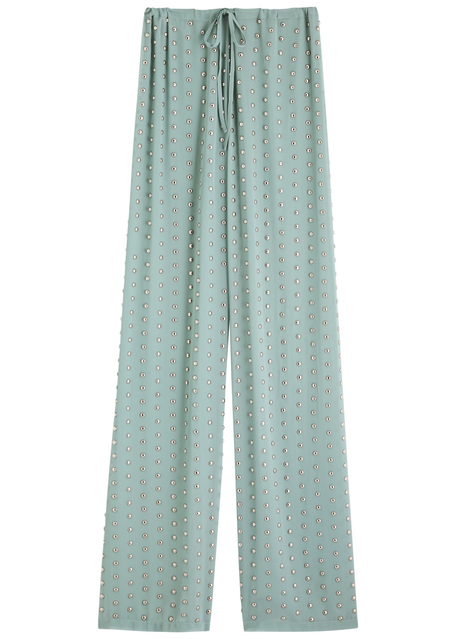 Dries Van Noten Pachas Stud-embellished Straight-leg Trousers - 1