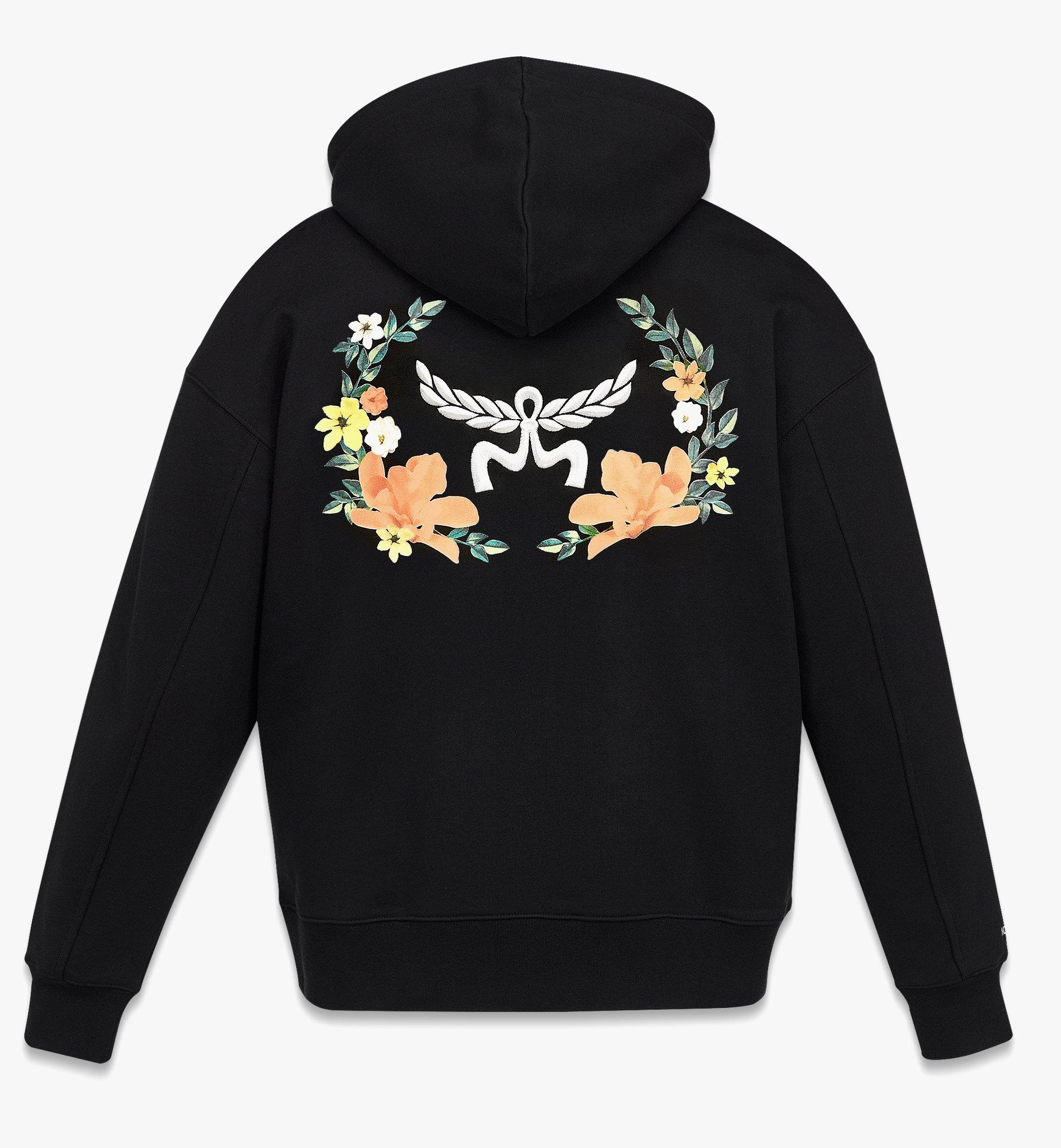 Floral Logo Hoodie in Organic Cotton - 4