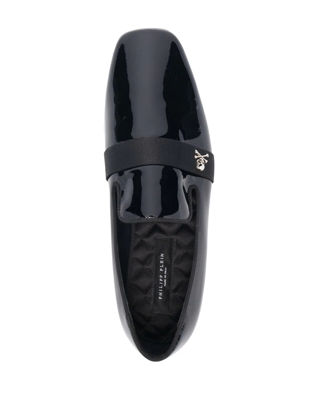 Skull glossy loafers - 5