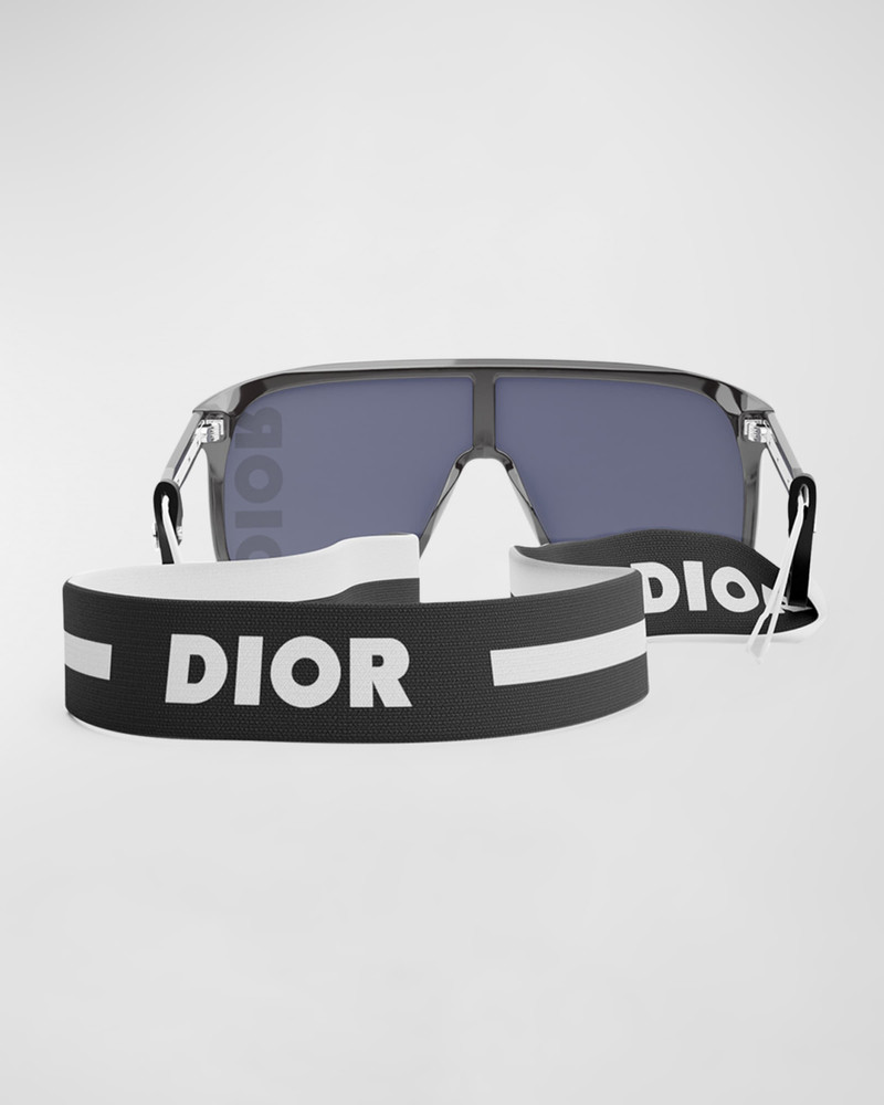 Men's Diorfast Shield Sunglasses with Head Strap 5