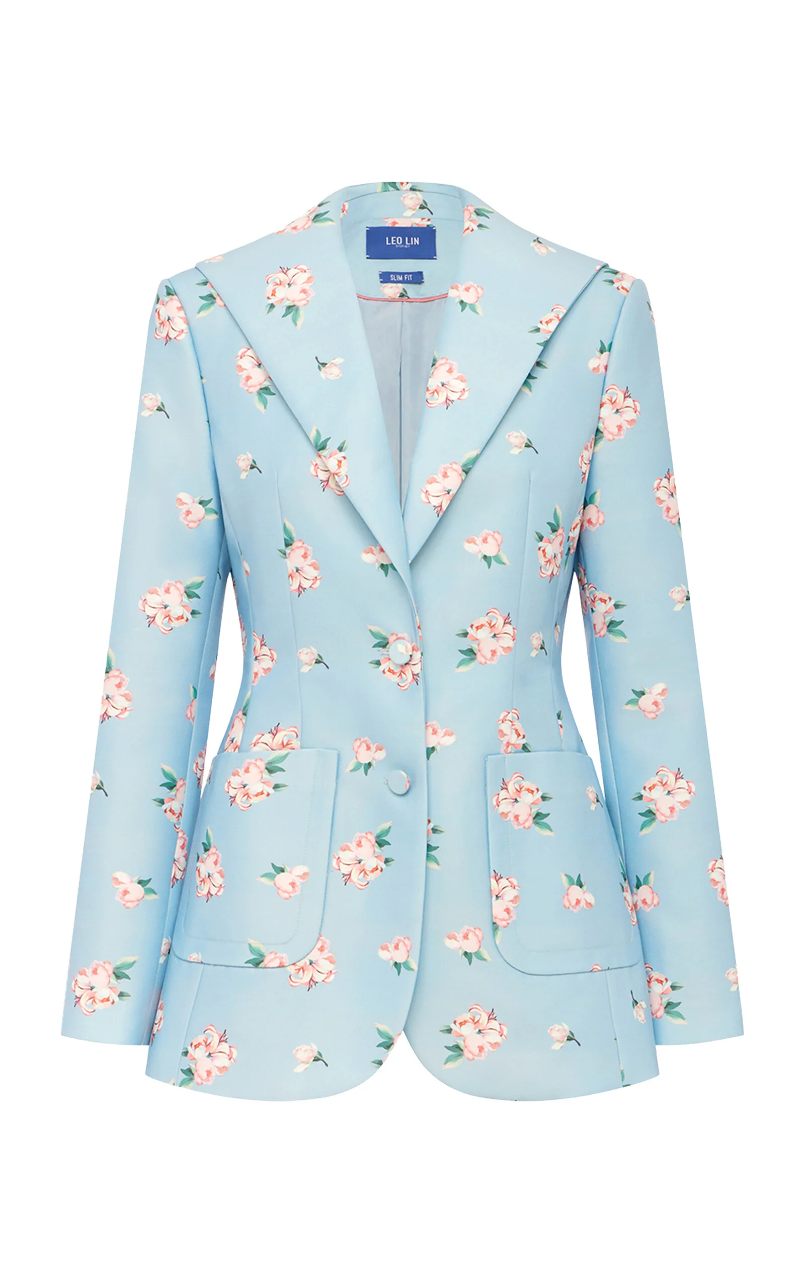 Brynn Floral-Print Blazer light blue - 1