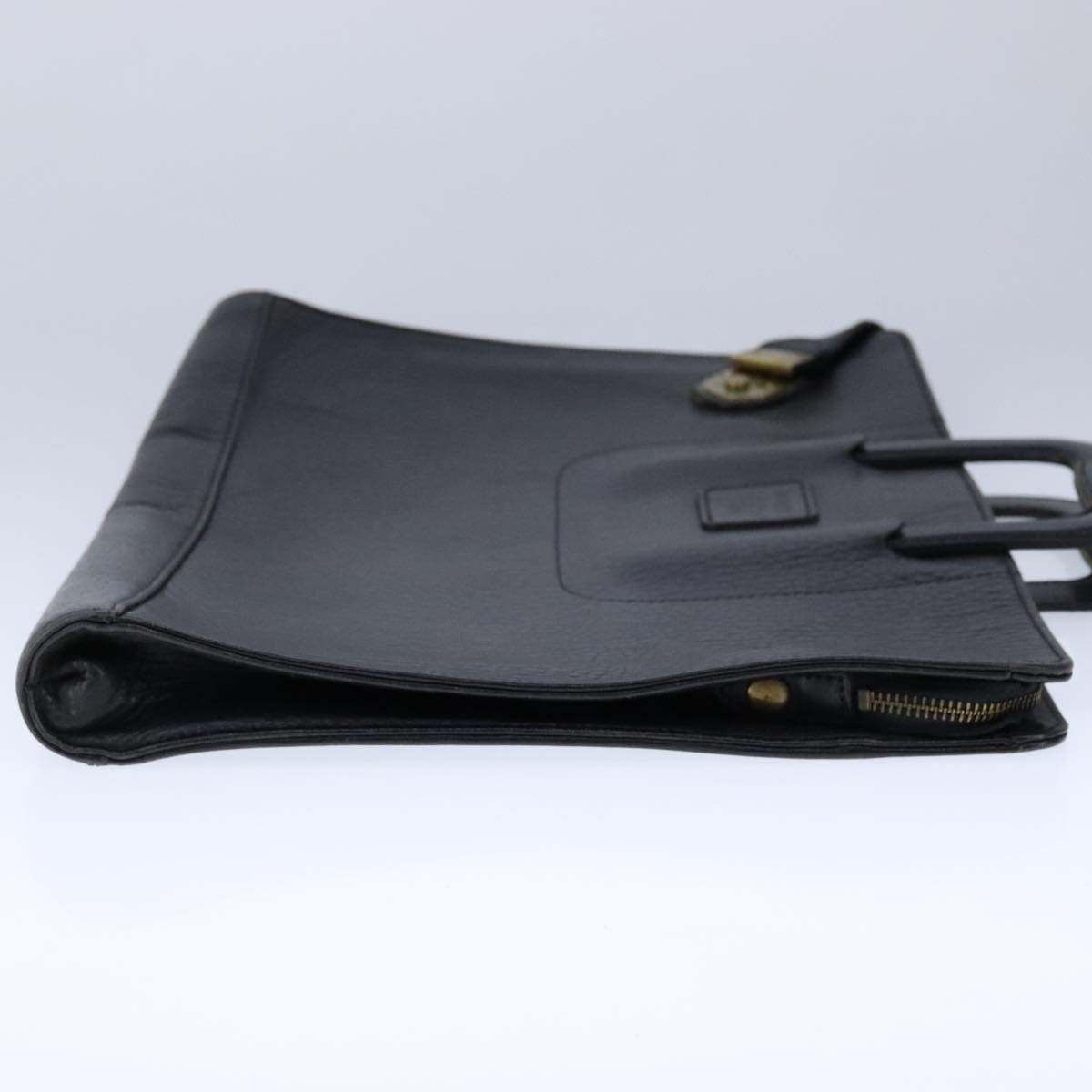 Burberry Business Bag Leather Black Gold - 4