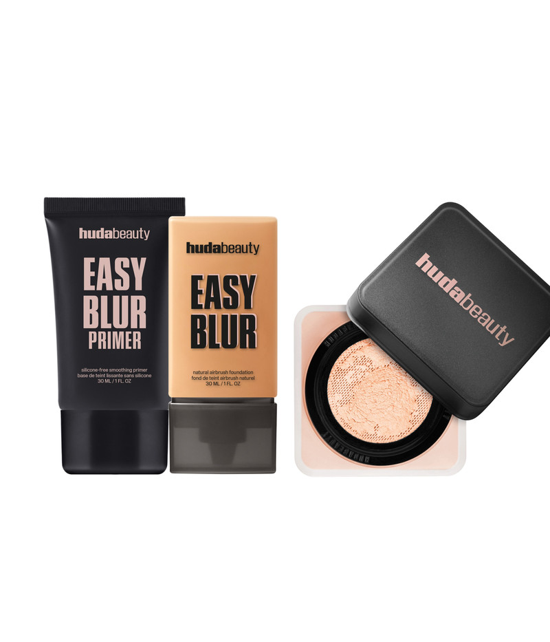 Easy Routine Kit | Full Coverage Foundation, Primer & Powder 1