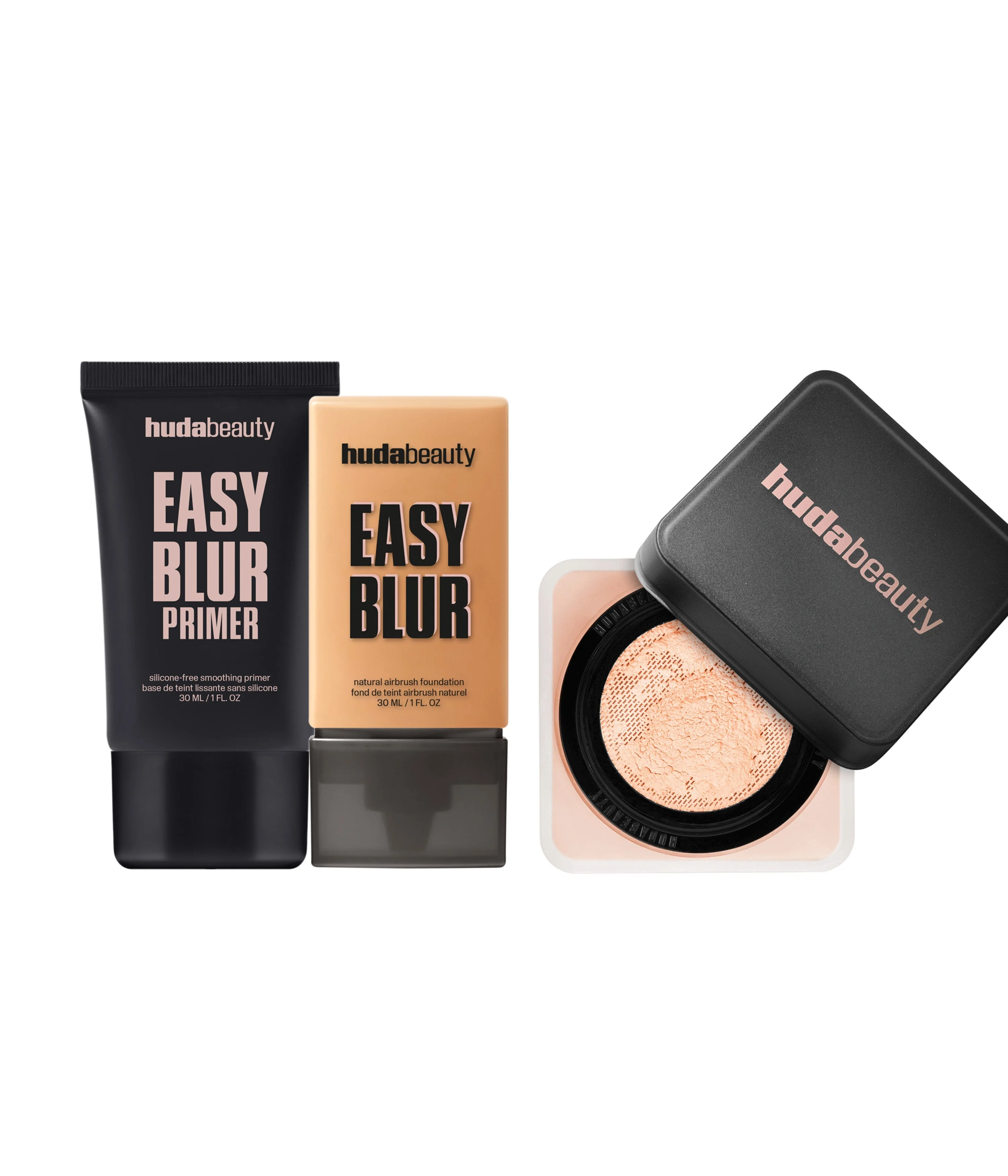 Easy Routine Kit | Full Coverage Foundation, Primer & Powder - 1