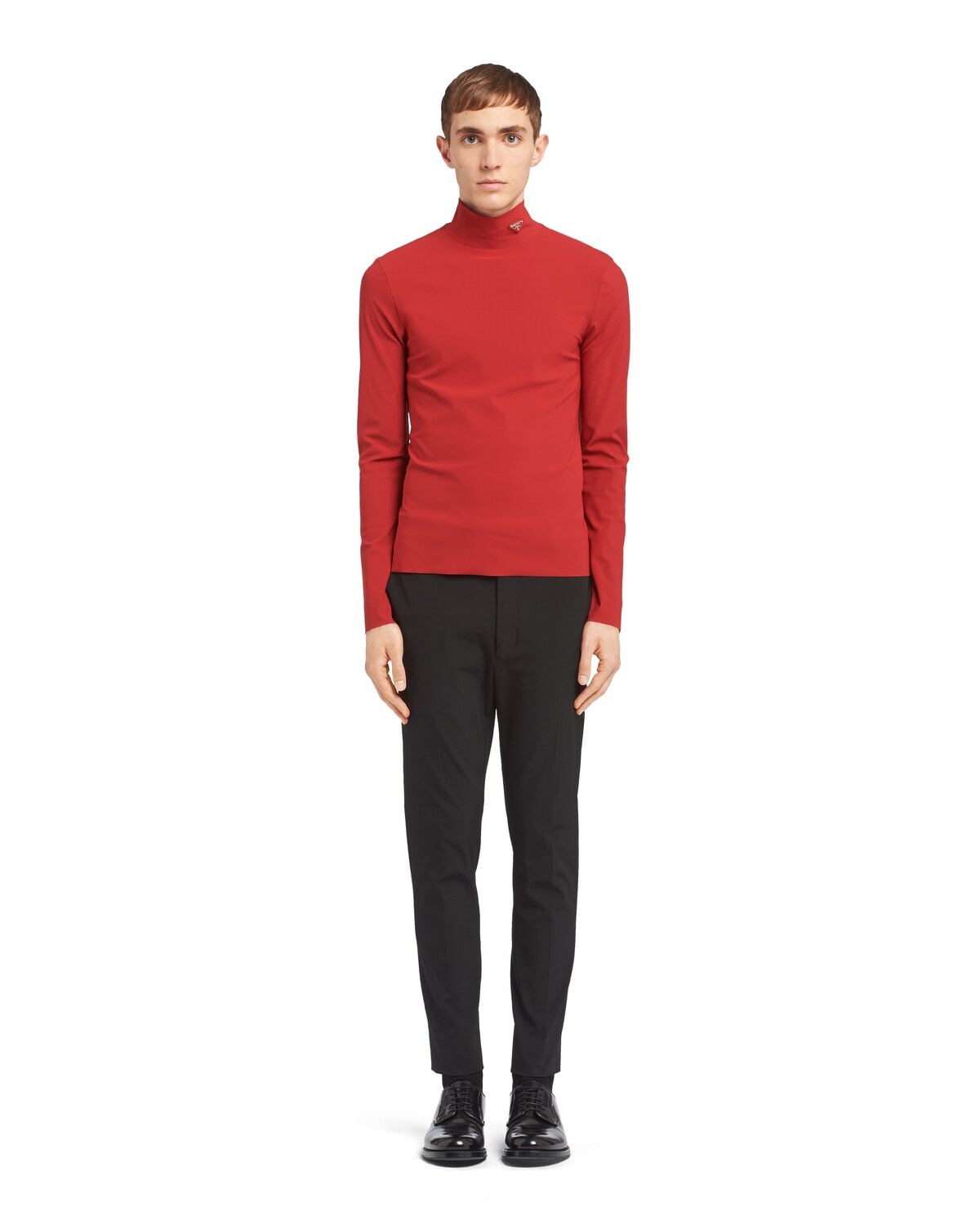 Technical jersey mock turtleneck - 2