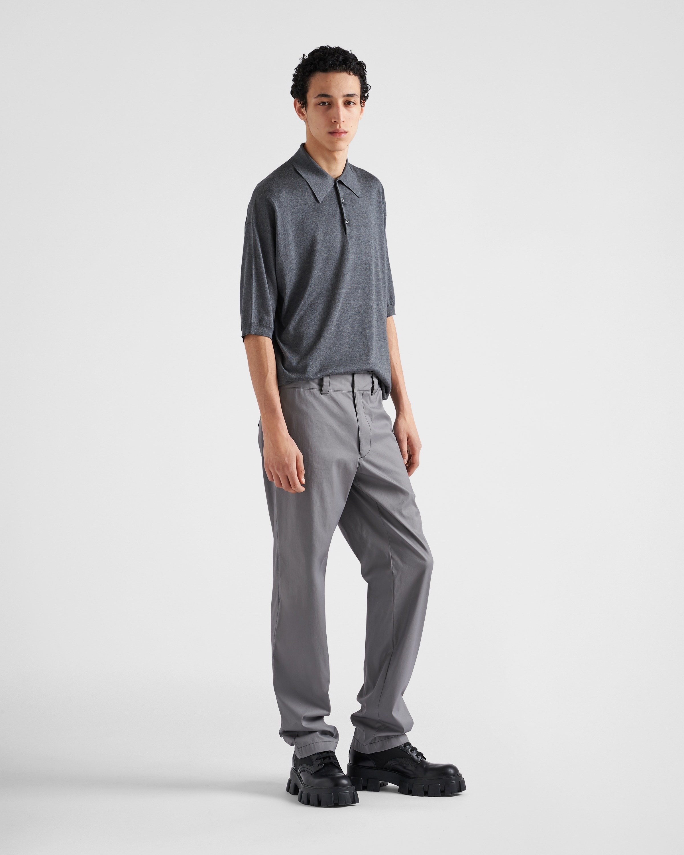 Stretch poplin pants - 2