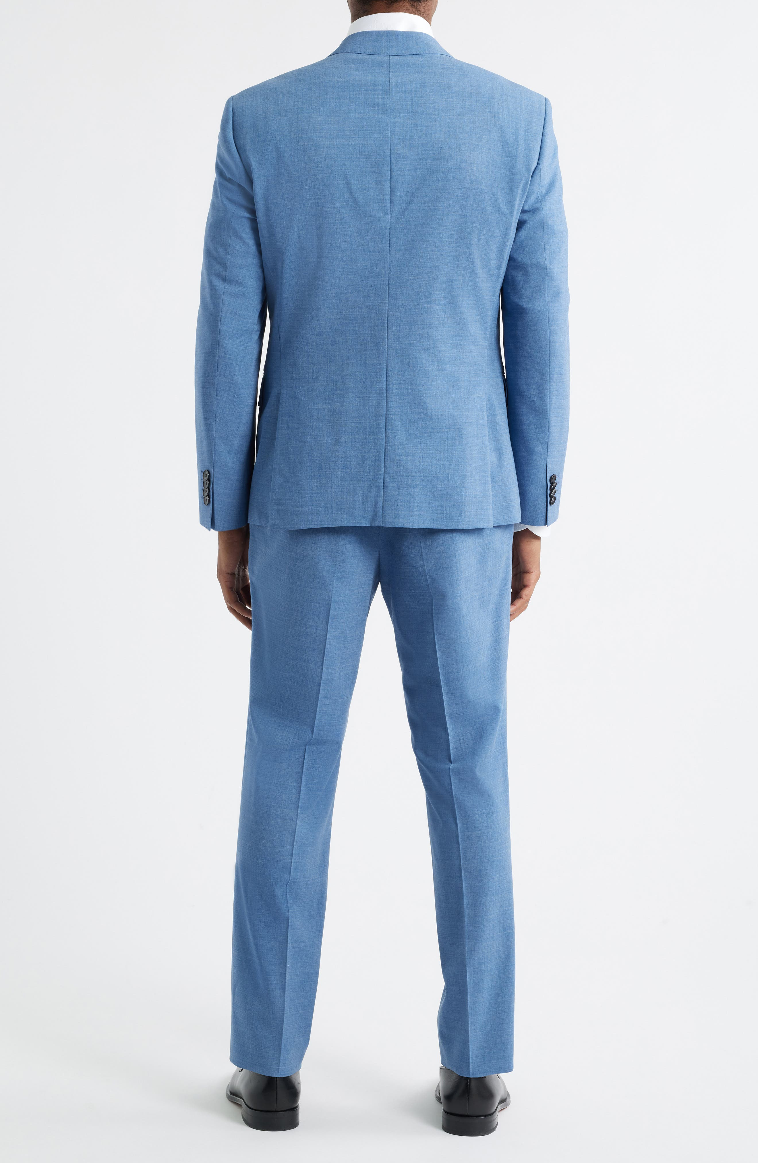 BOSS Huge Stretch Wool Suit in Open Blue at Nordstrom - 2