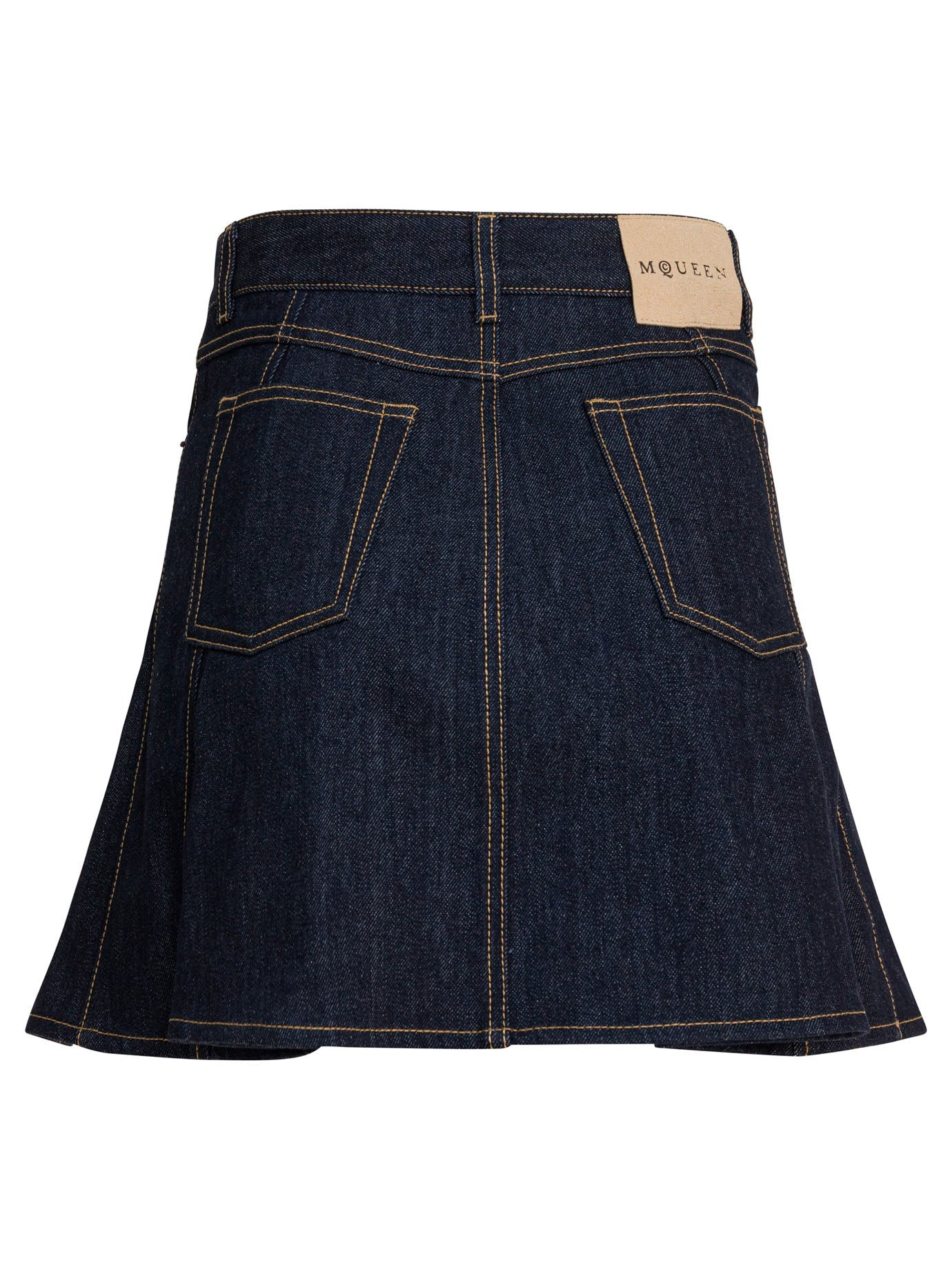 Alexander Mcqueen Women Denim Mini Skirt - 2