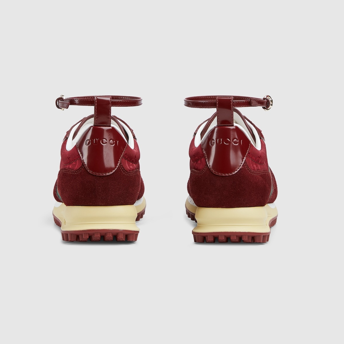 スニーカー Gucci Camel Gg Fabric And Suede Re-Motion Sneakers Women's Gucci Re-Motion sneaker in light brown suede | GUCCI® US