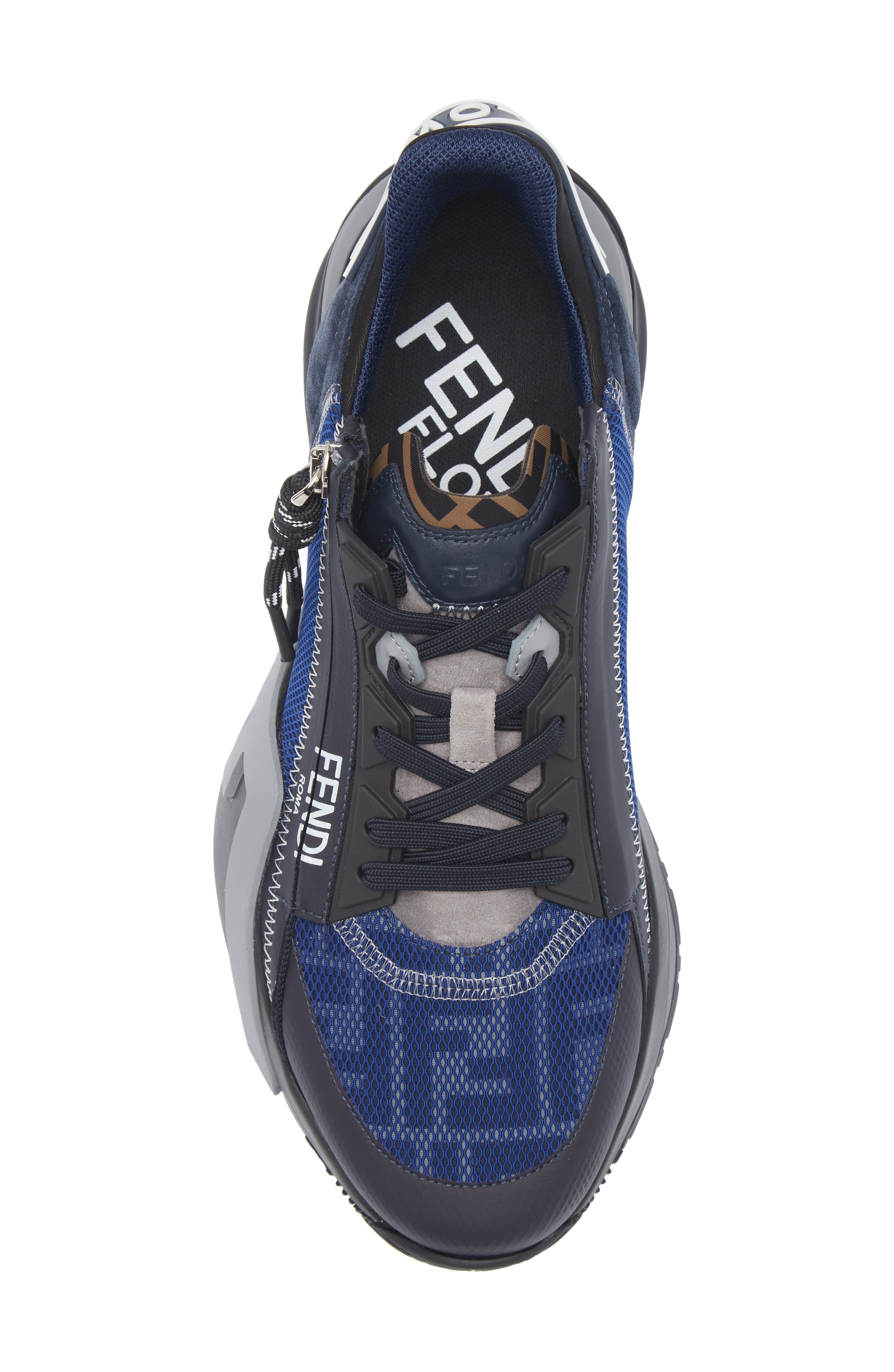 Fendi Flow Low Top Sneaker in Grig Abiss/Navy at Nordstrom - 5