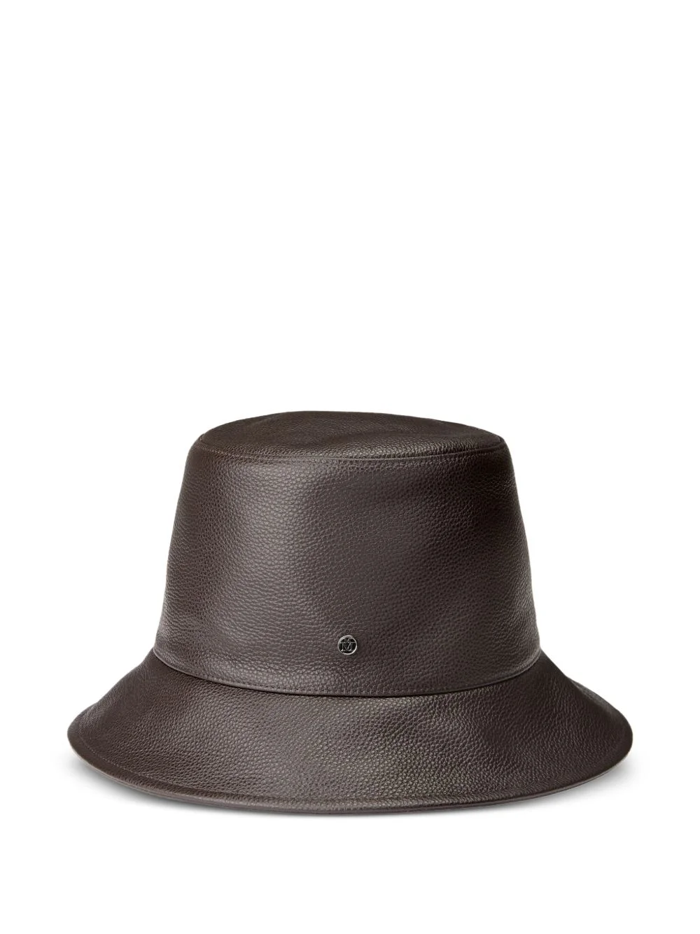 Fredo grained-leather bucket hat - 1