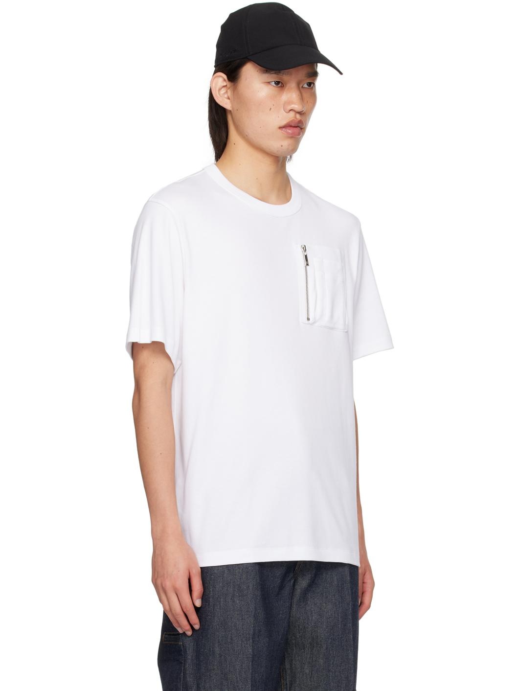 White Utility Pocket T-Shirt - 2