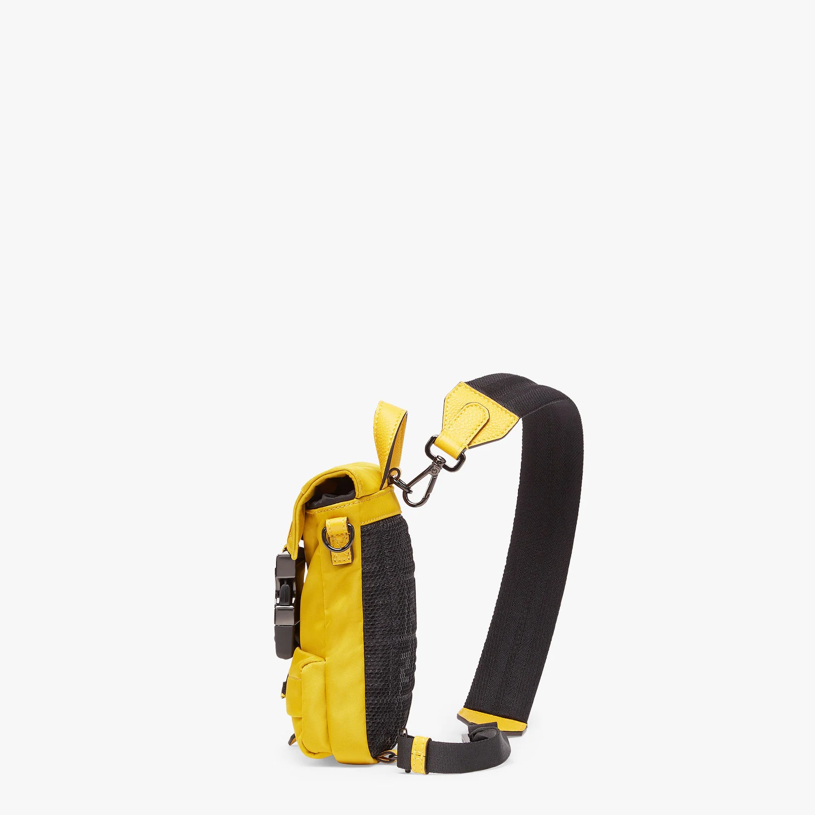 Yellow nylon backpack - 2