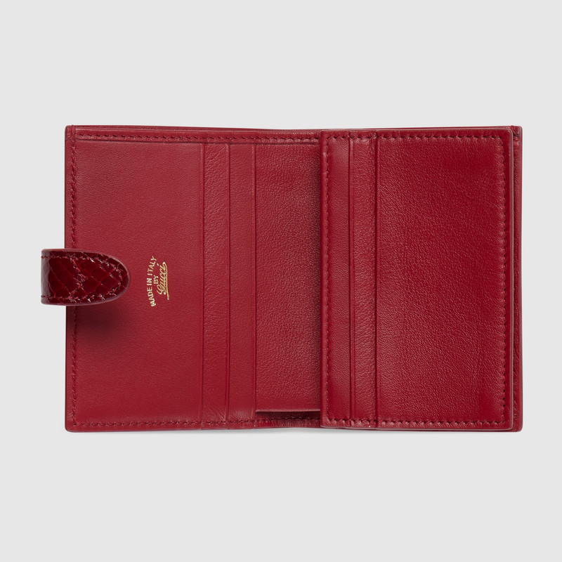 GUCCI Gucci Jackie python small wallet outlook