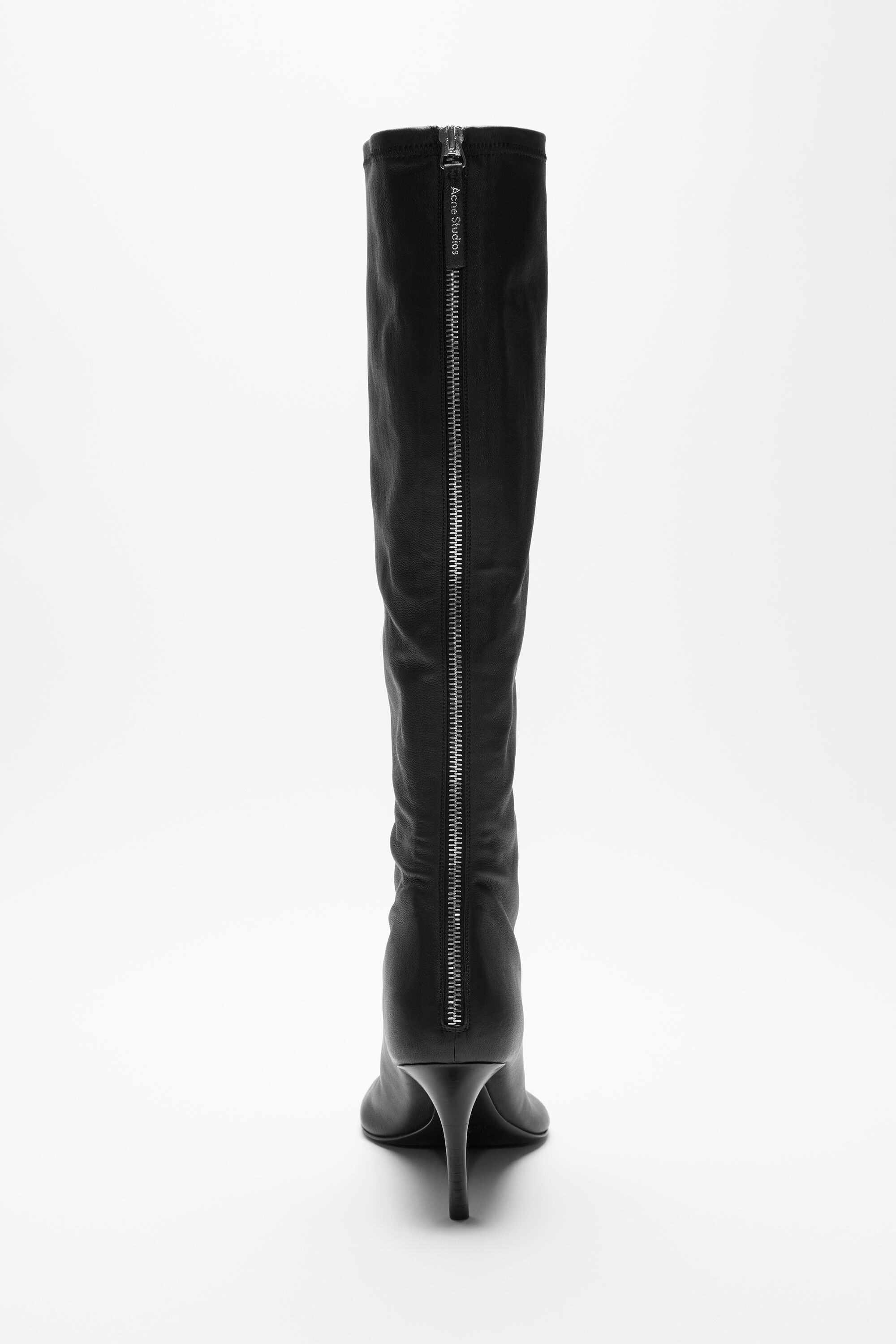 High leather boots - Black - 3
