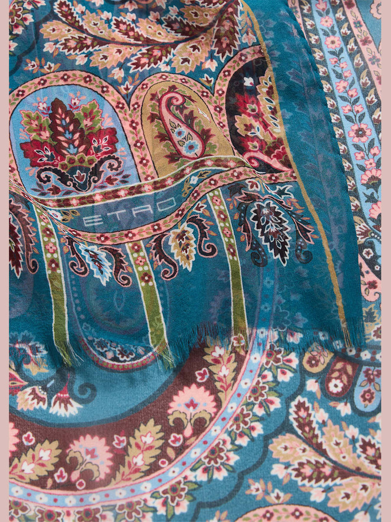Etro Boheme Paisley Silk Scarf outlook