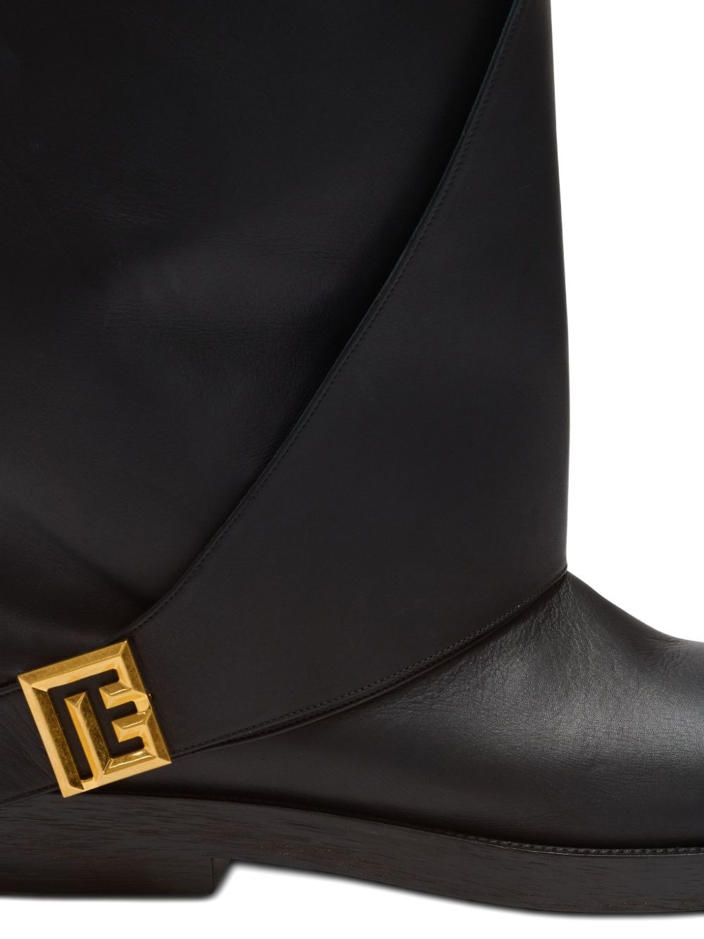 Twist flat leather boots - 5