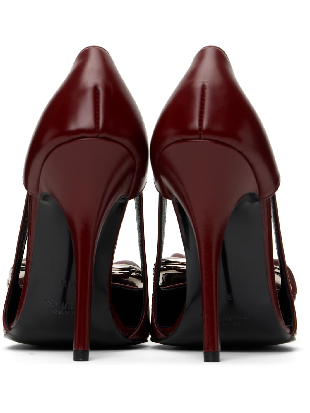 Burgundy Coin Purse Pointy Heels - 2