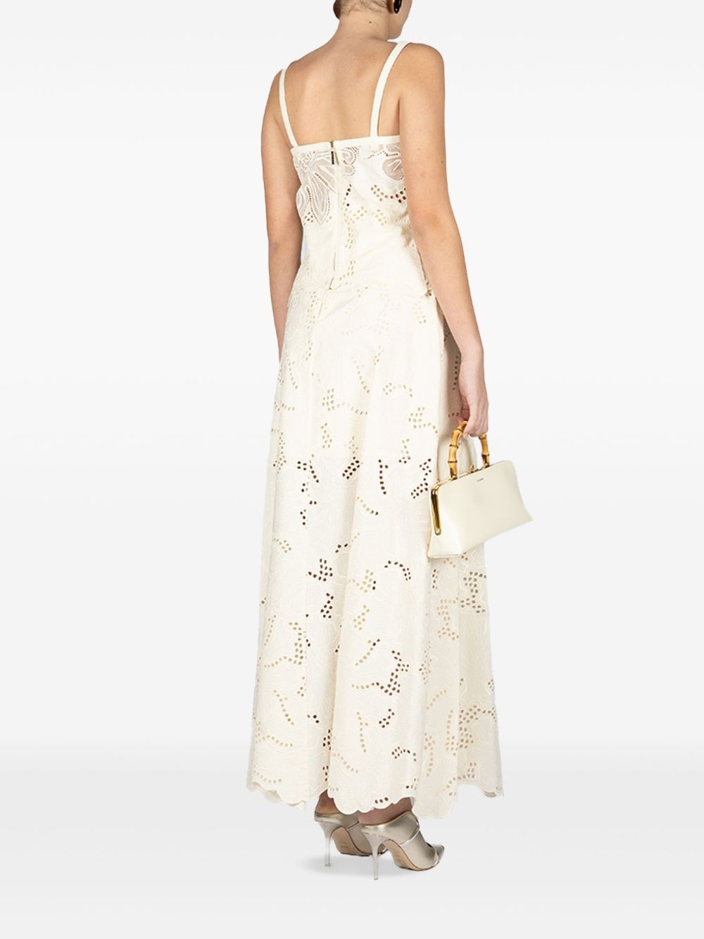 embroidered maxi skirt - 4