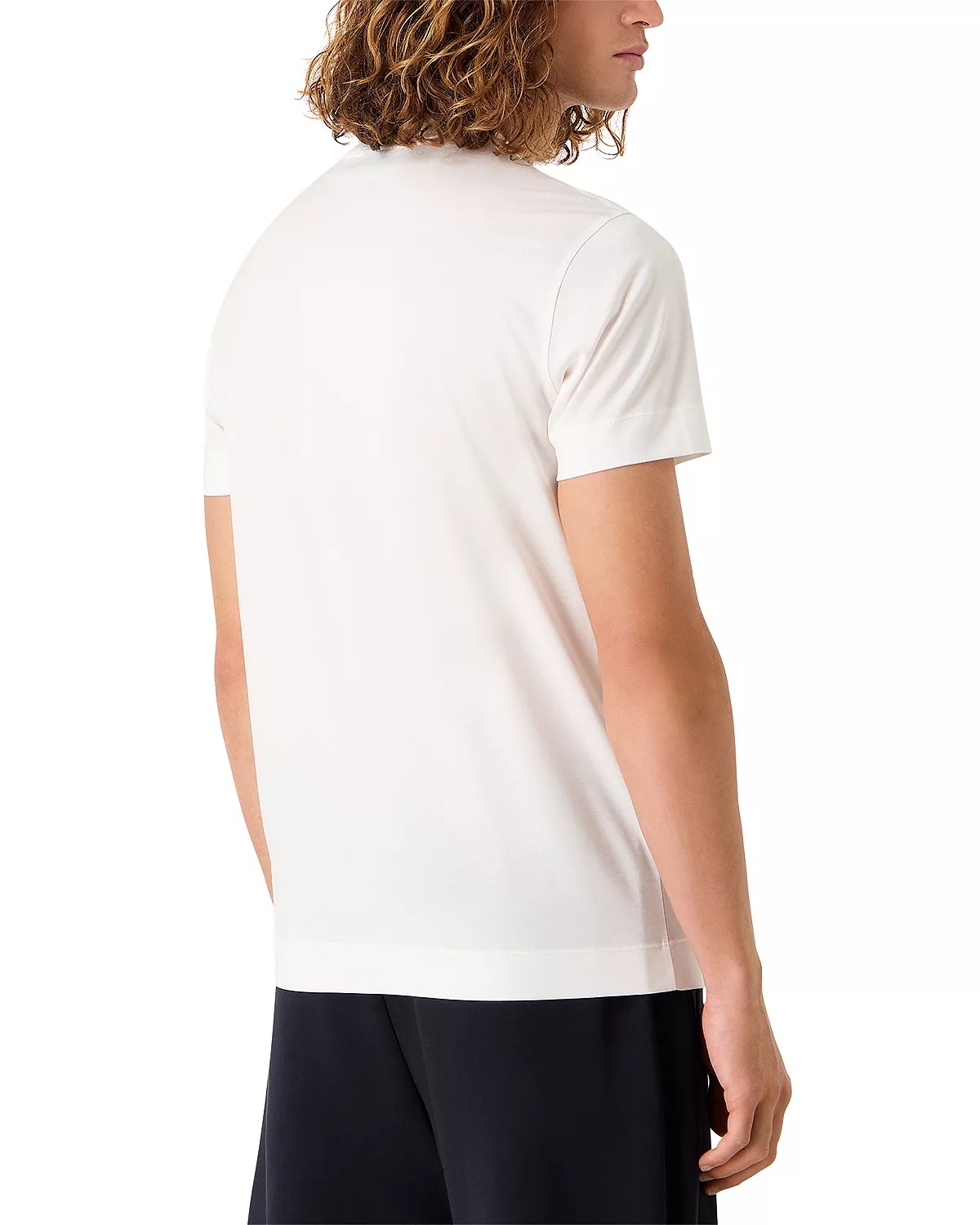 Contrast Embroidered Logo Graphic Tee - 3