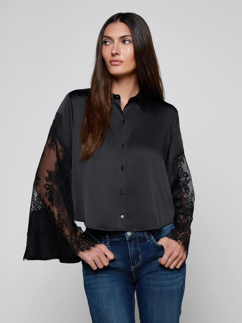 Capri Lace Sleeve Blouse 1