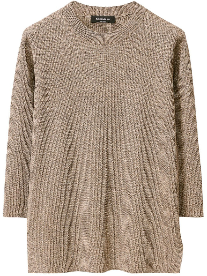 lurex-detail sweater 1