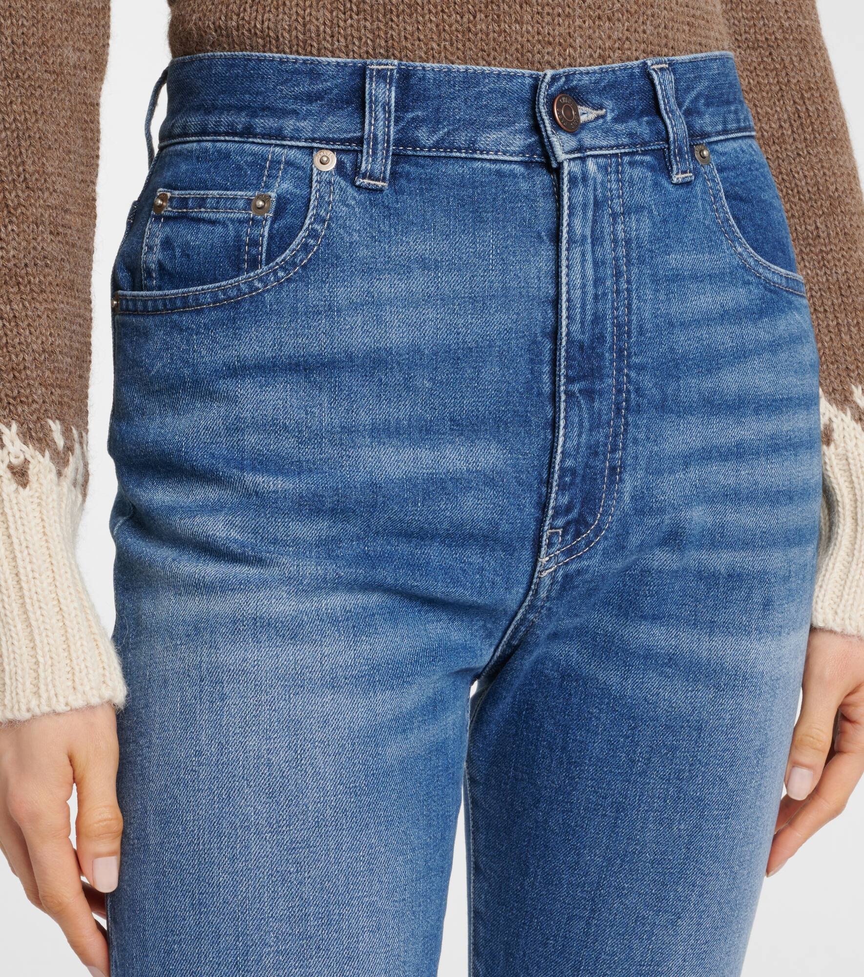High-rise slim jeans - 4