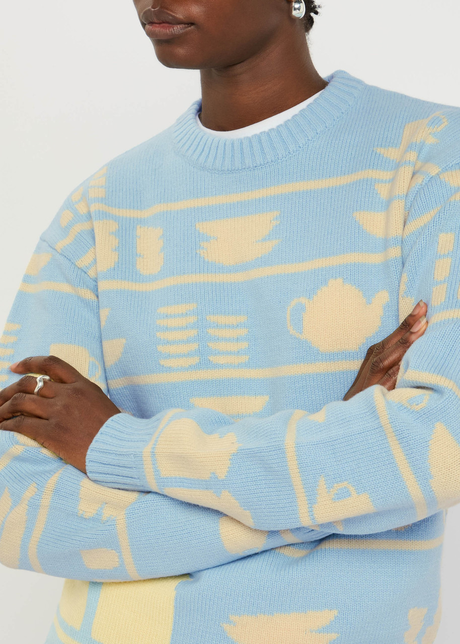 JW Anderson Crockery-intarsia Wool Jumper - 5