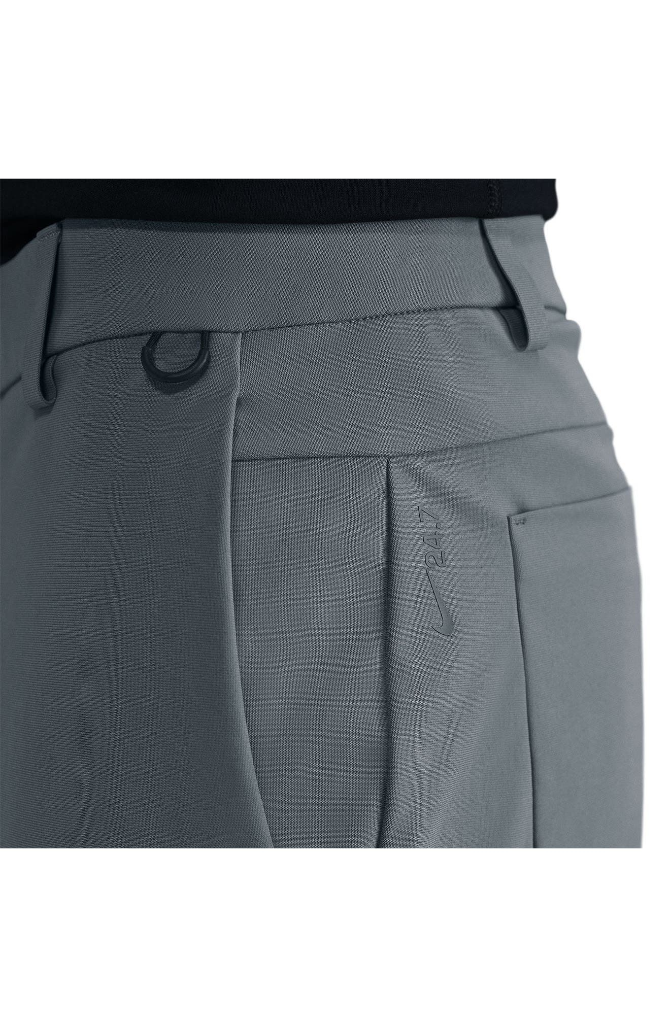 Nike 24.7 PerfectStretch Dri-FIT Regular Fit Flat Front Pants in Smoke Grey/Nano Grey at Nordstrom - 3