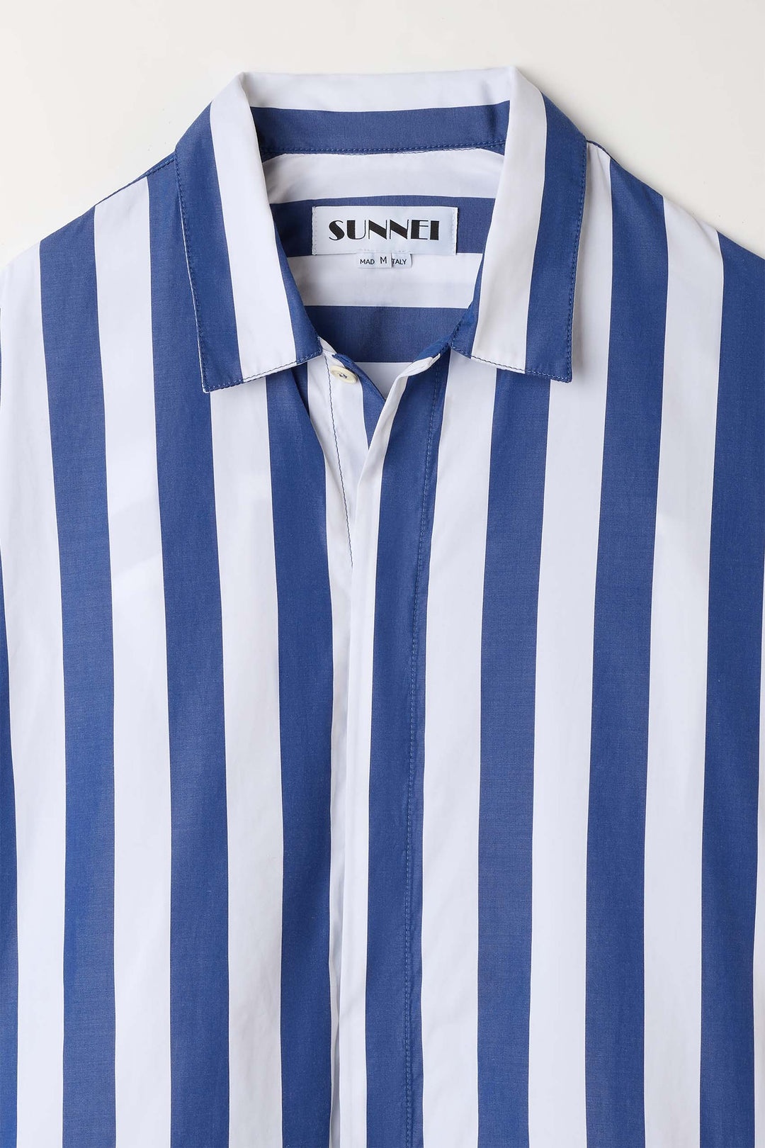 OVER SHIRT / dark blue & white stripes - 3