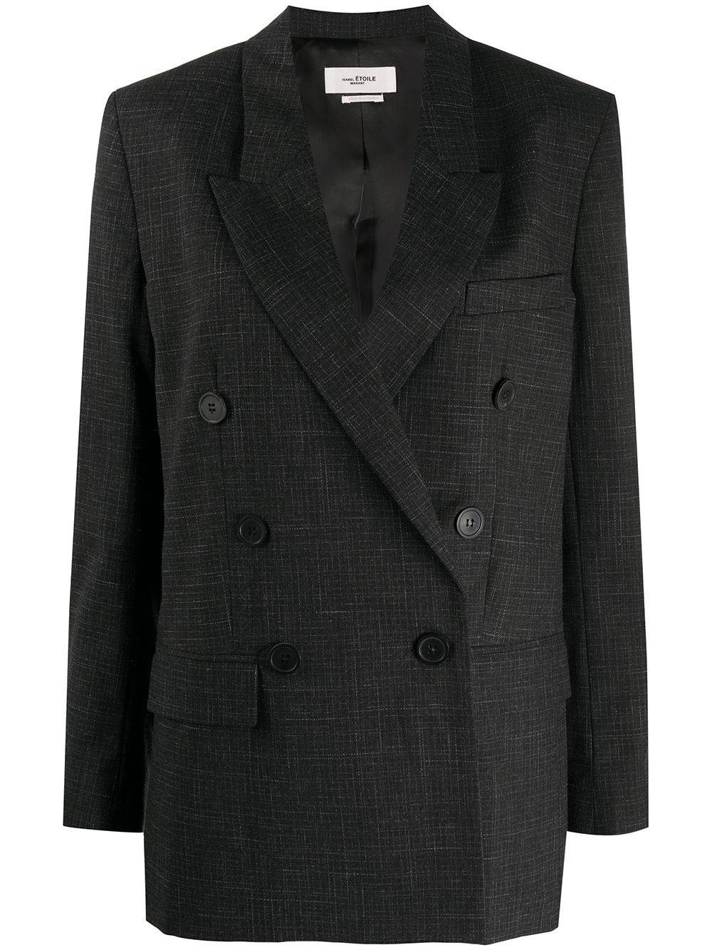 longline double-breasted blazer - 1