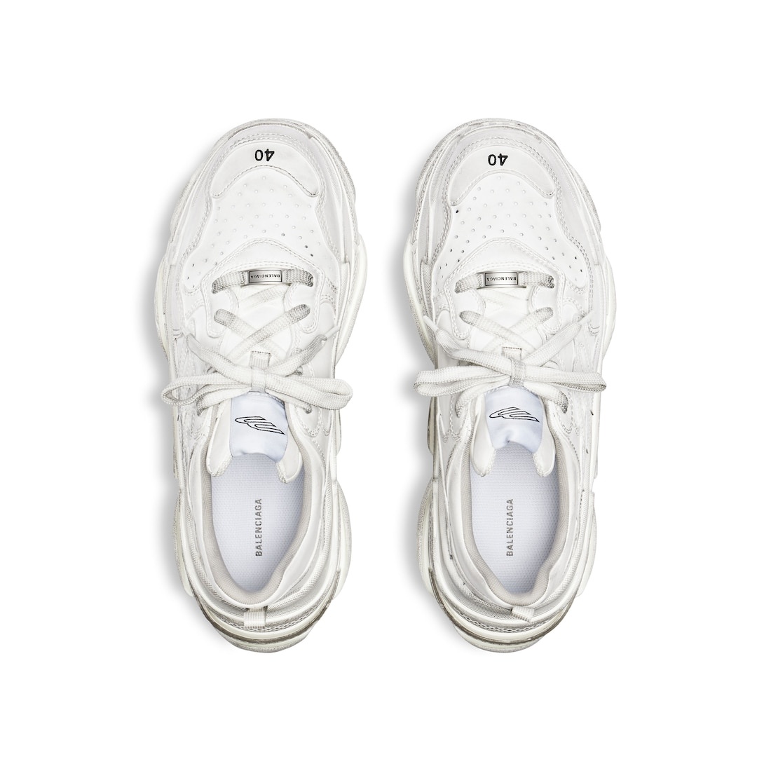 Men's Triple S Sporty Sneaker in White - 6