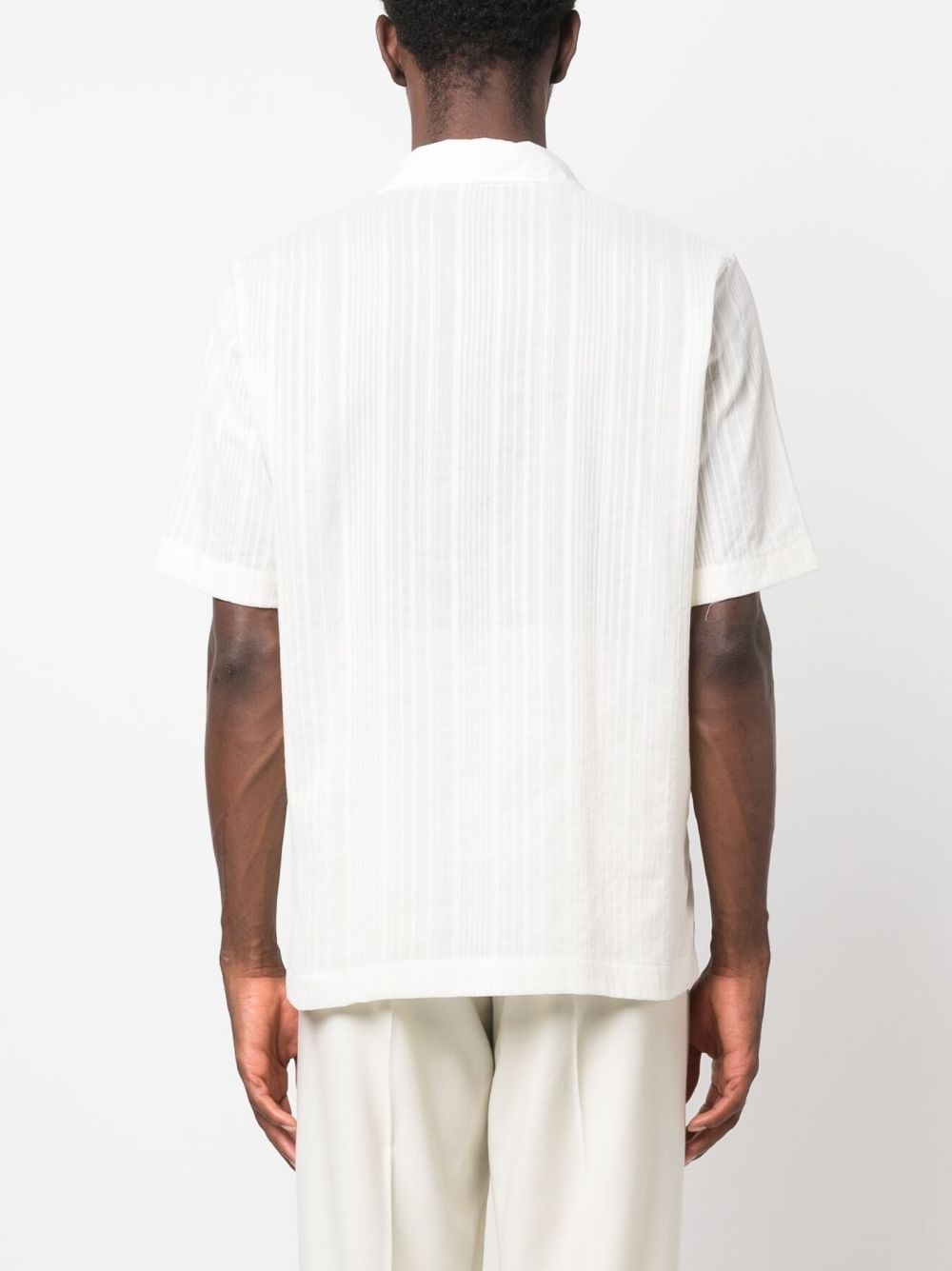 pintuck cotton shirt - 4