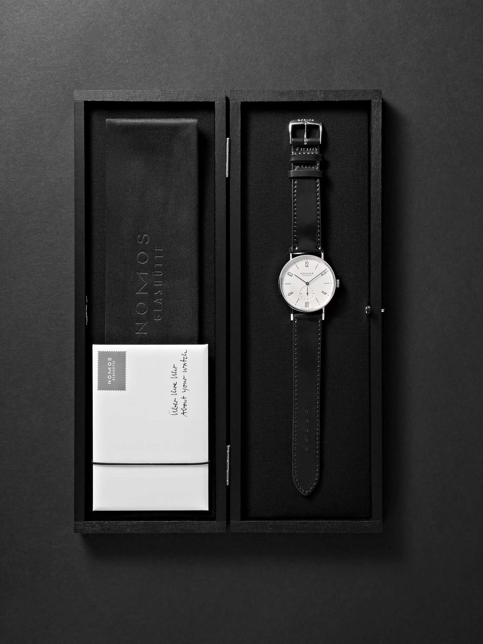 Tangente 38mm Datum Stainless Steel and Leather Watch, Ref. No. 130 - 9