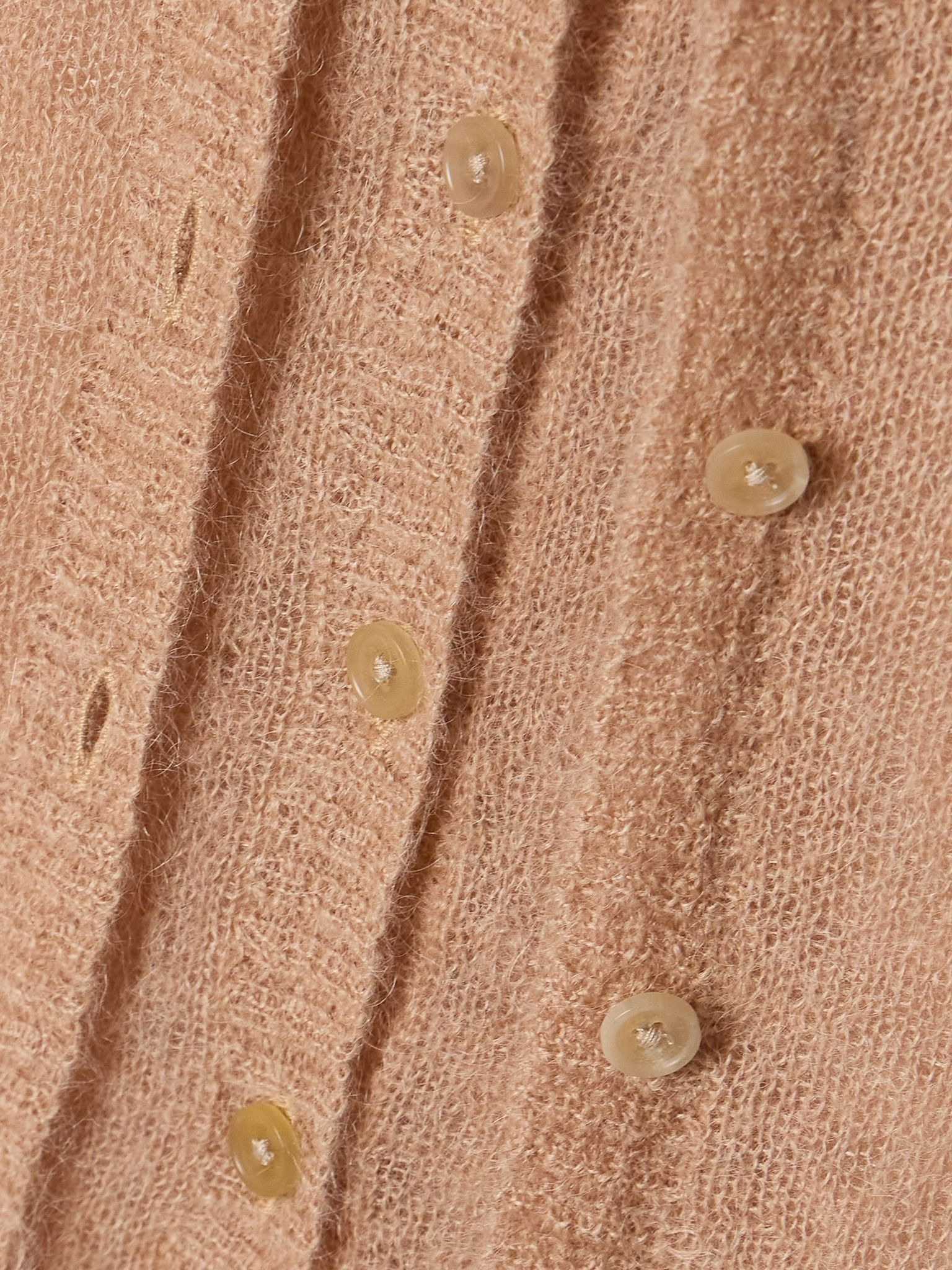 Mohair-blend cardigan Sand - 4
