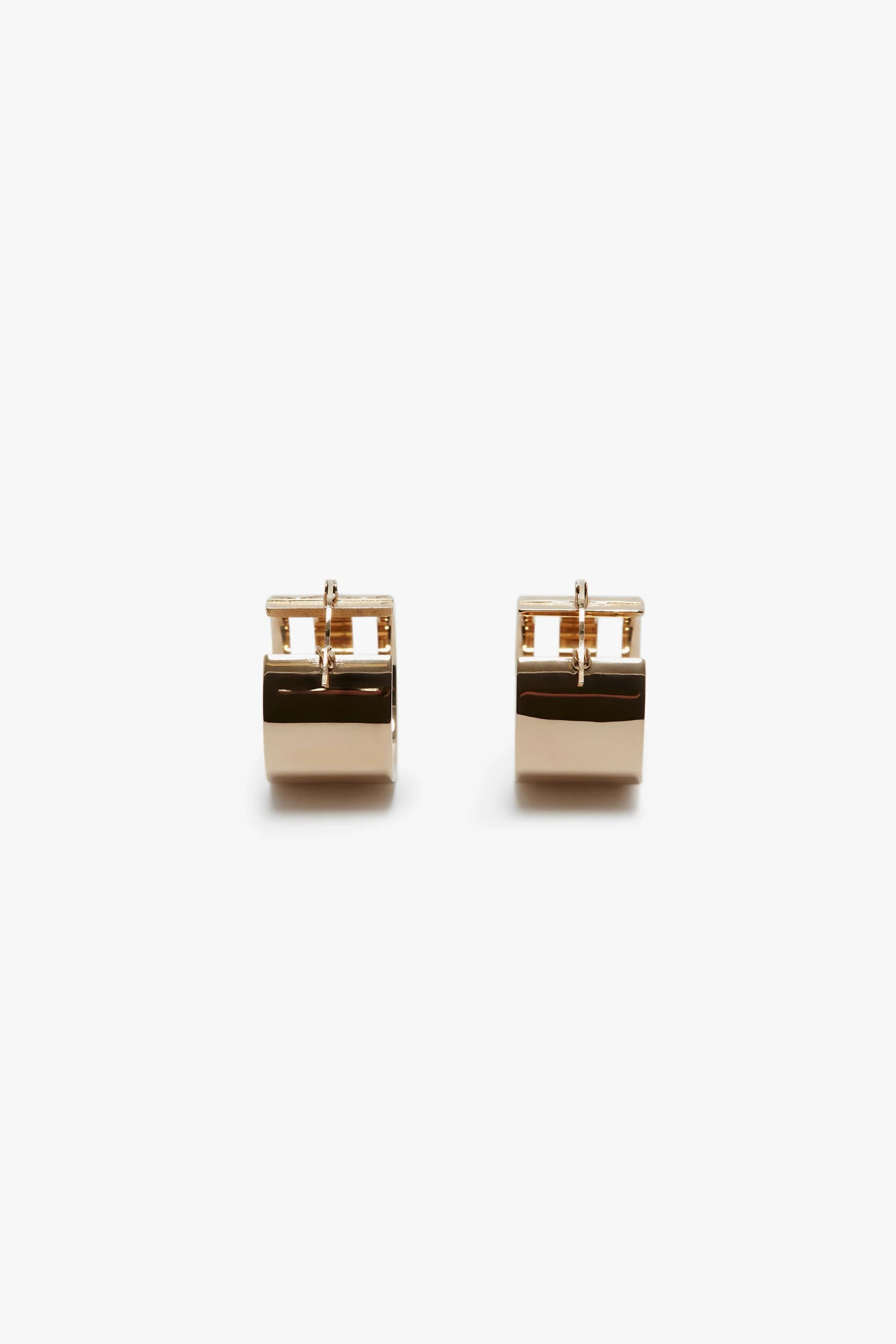 Exclusive Frame Hoop Earrings In Gold - 4