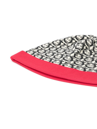 Salvatore Ferragamo Gancini jacquard-woven beanie hat outlook