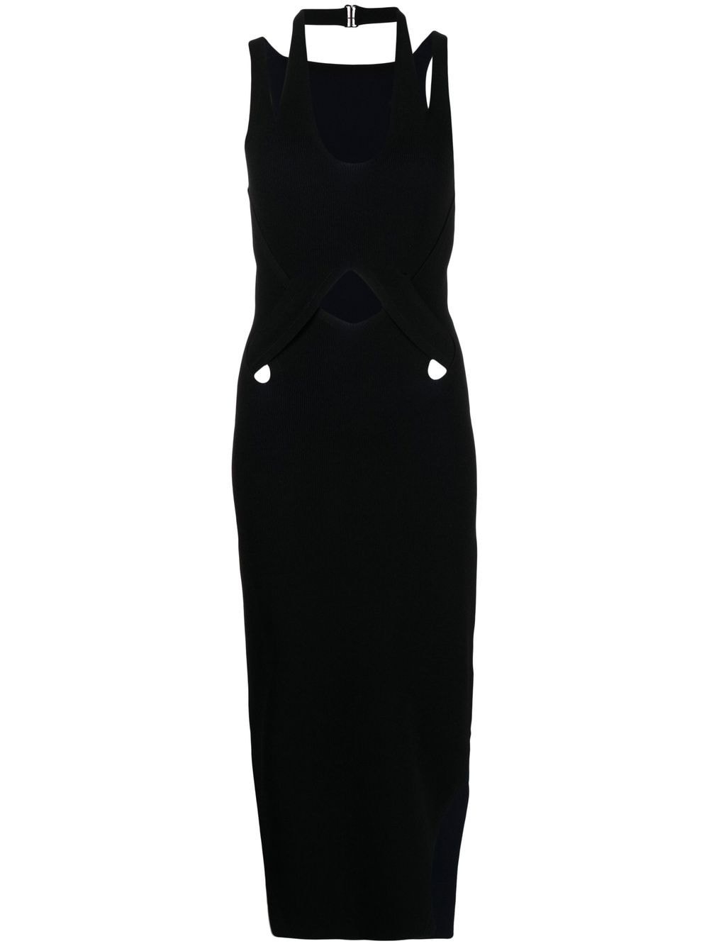 cut-out detail midi dress - 1