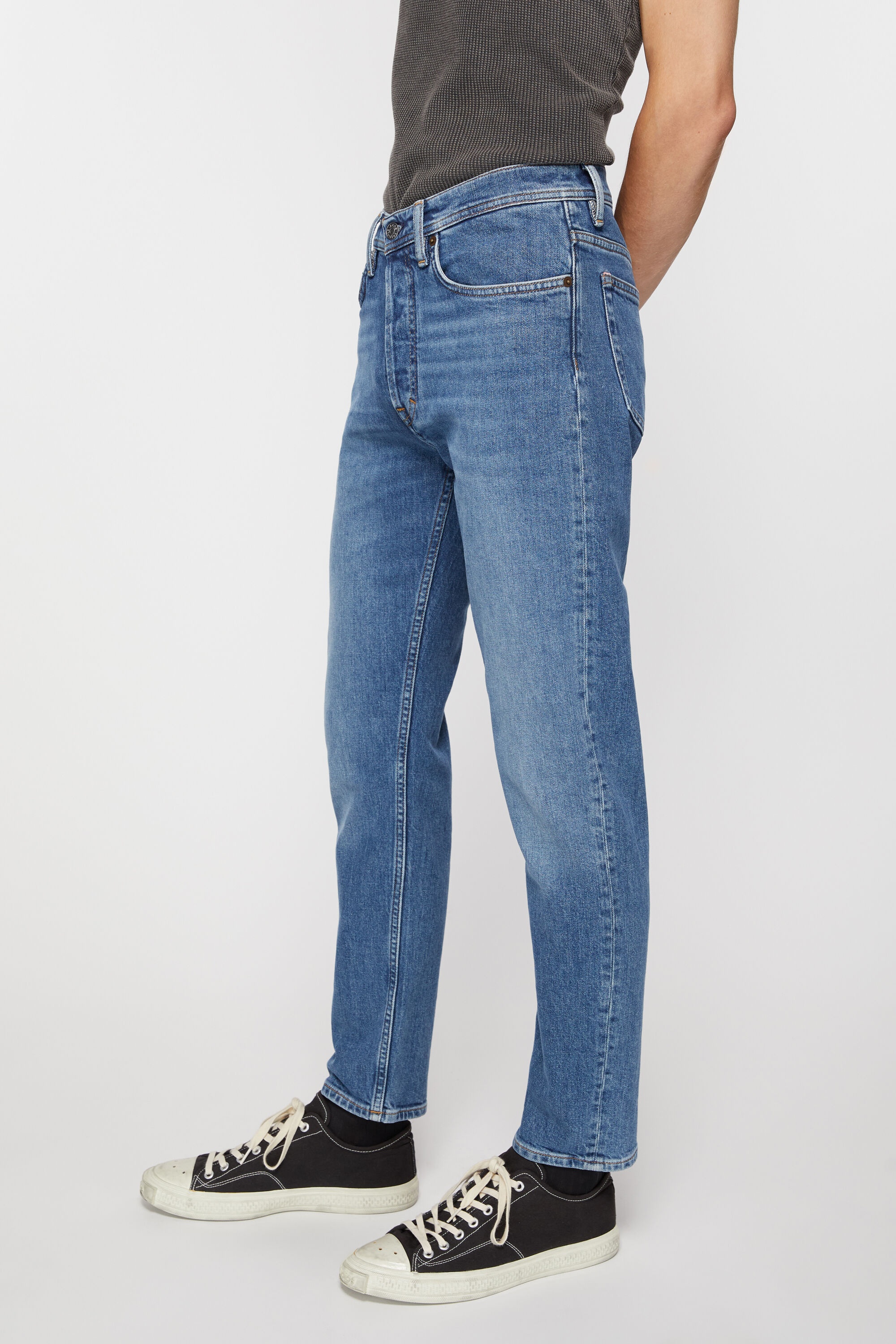Slim fit jeans - River - Mid Blue - 3