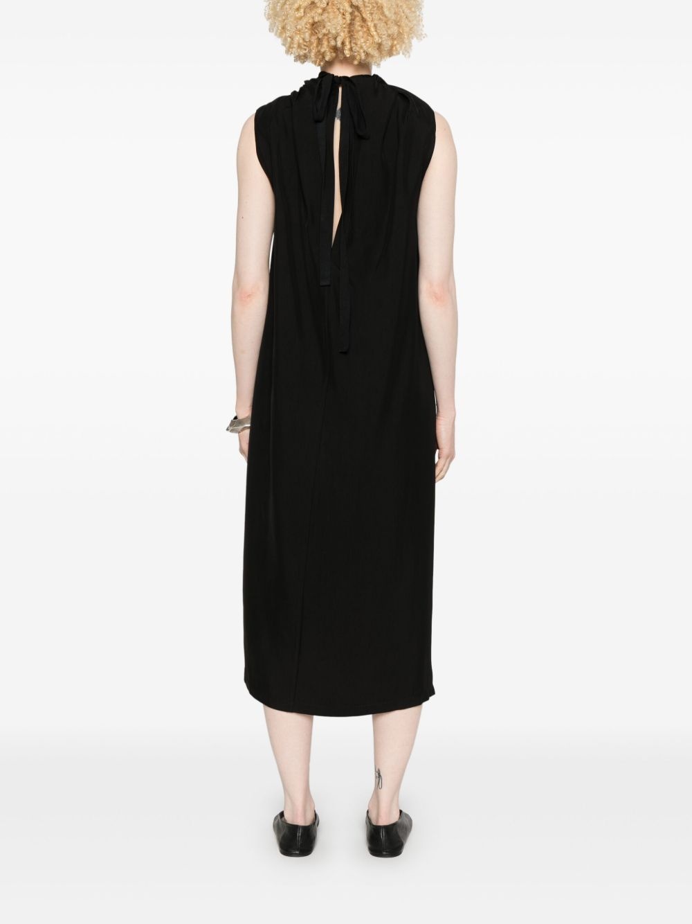 sleeveless midi dress - 4