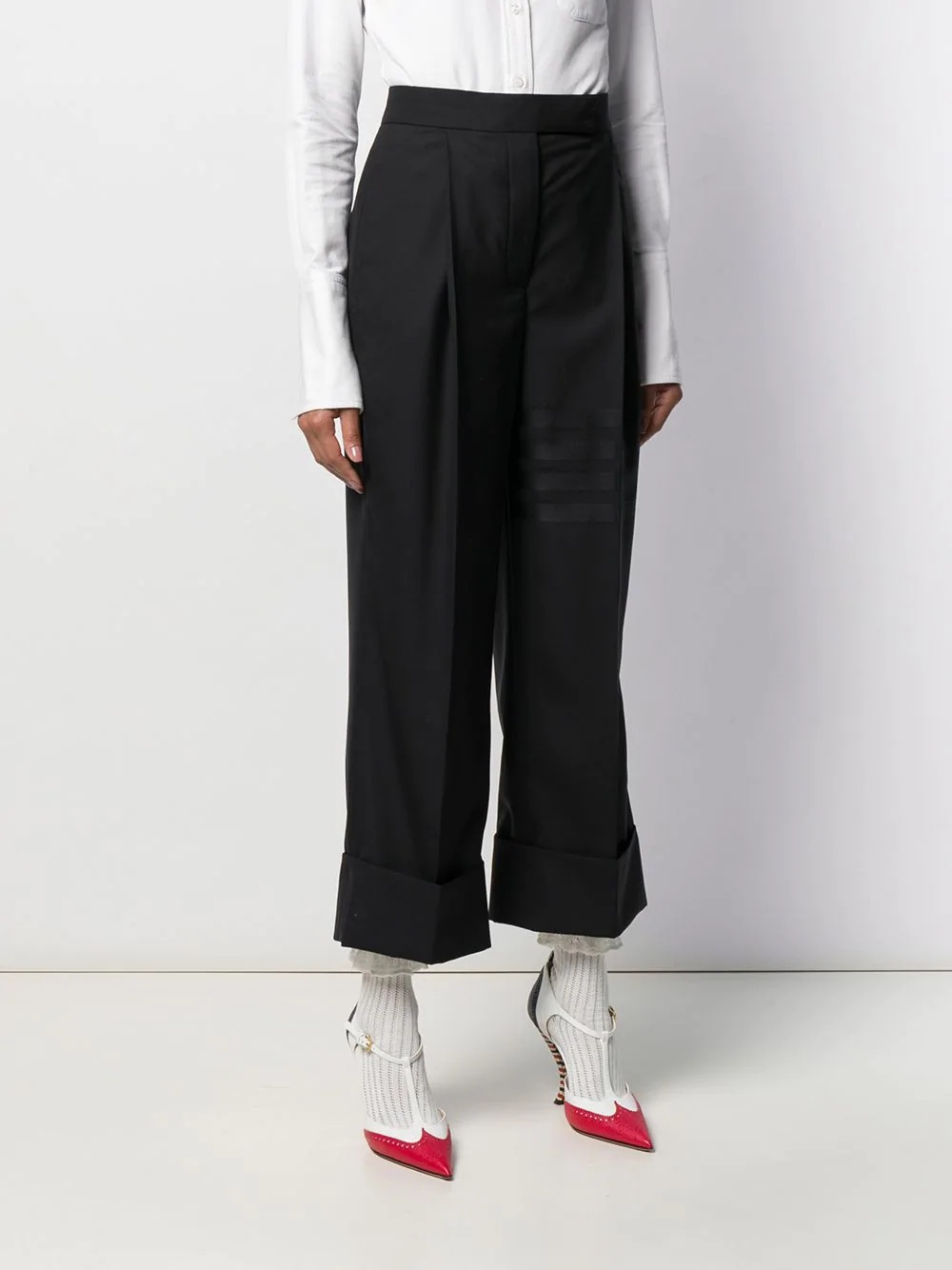 4-Bar high-waisted trousers - 3