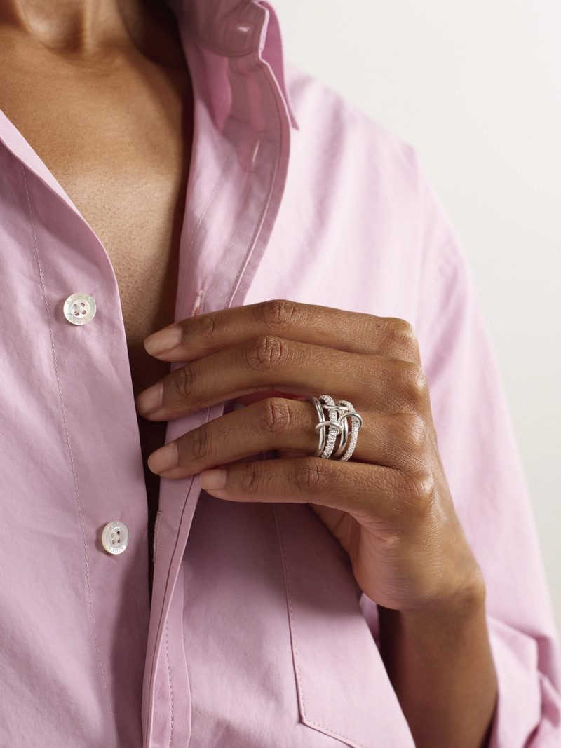 Spinelli Kilcollin Halley Sterling Silver Diamond Ring outlook