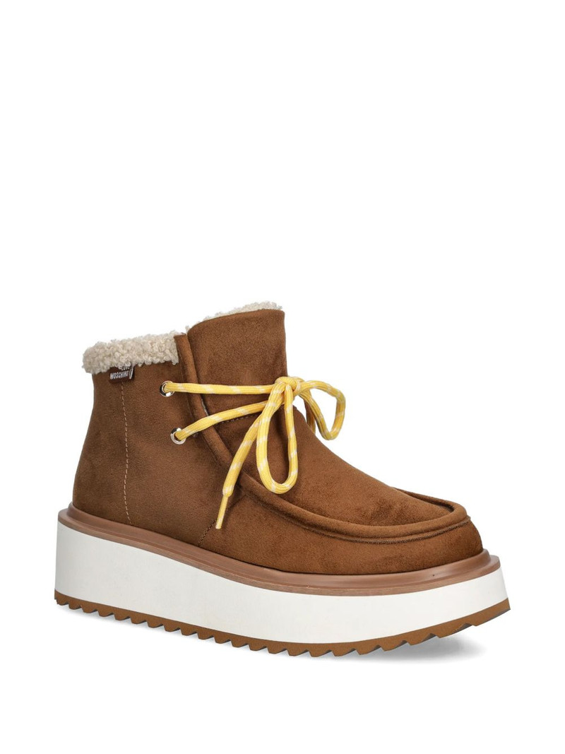 Moschino faux-fur platform boots outlook