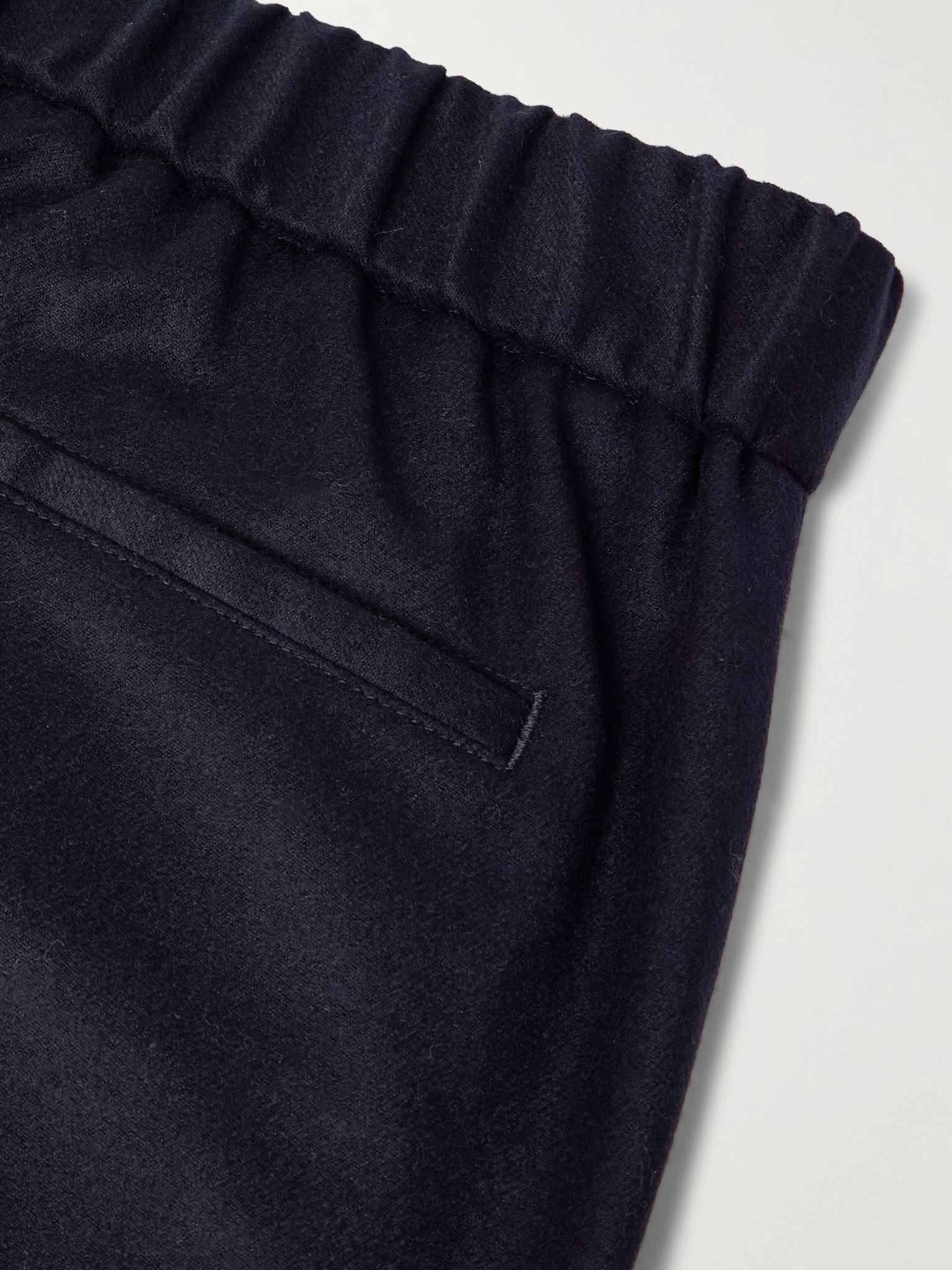 Leisure City Slim-Fit Virgin Wool and Cashmere-Blend Trousers Blue - 5