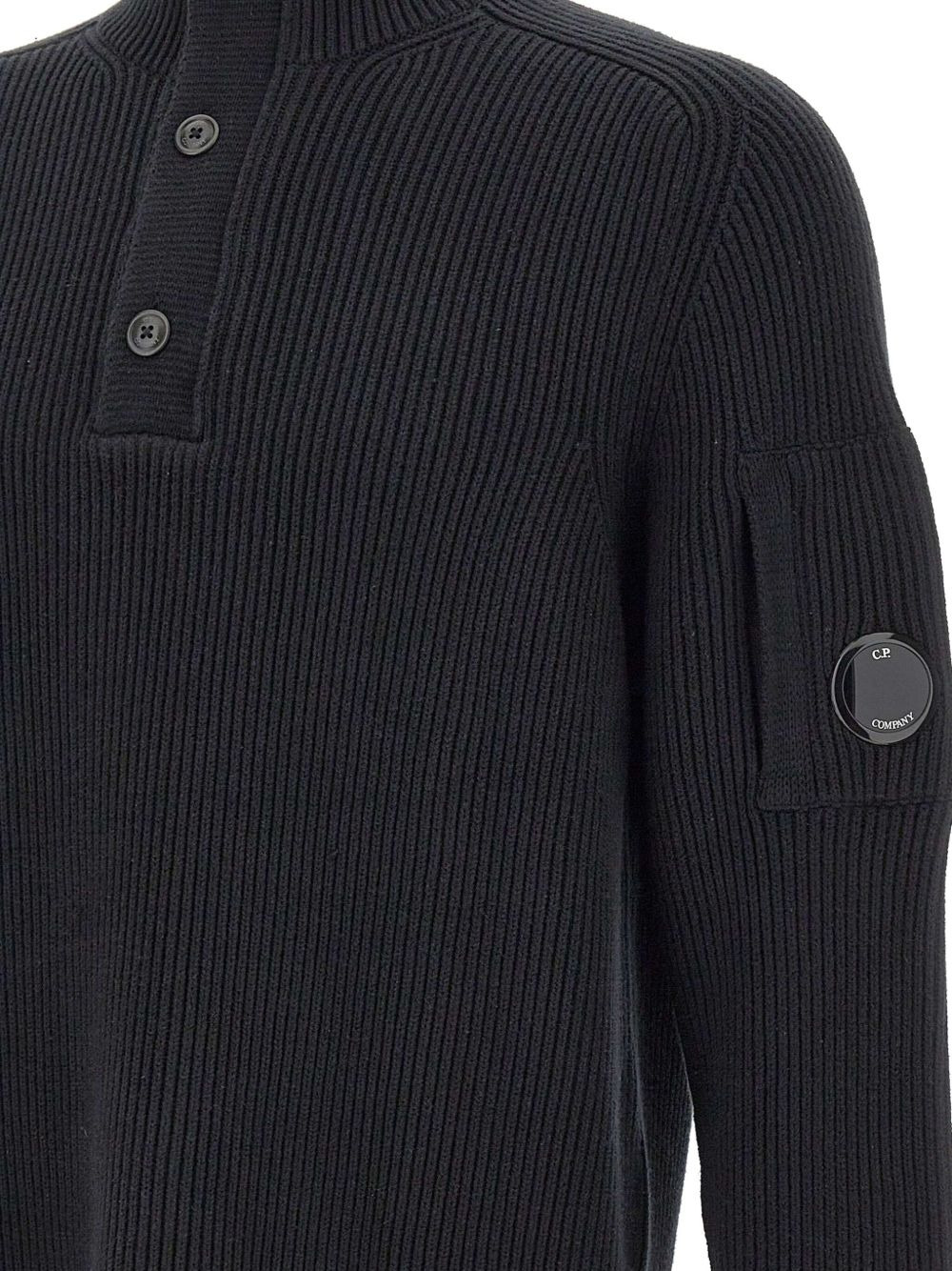ribbed lens-pocket sweater - 5