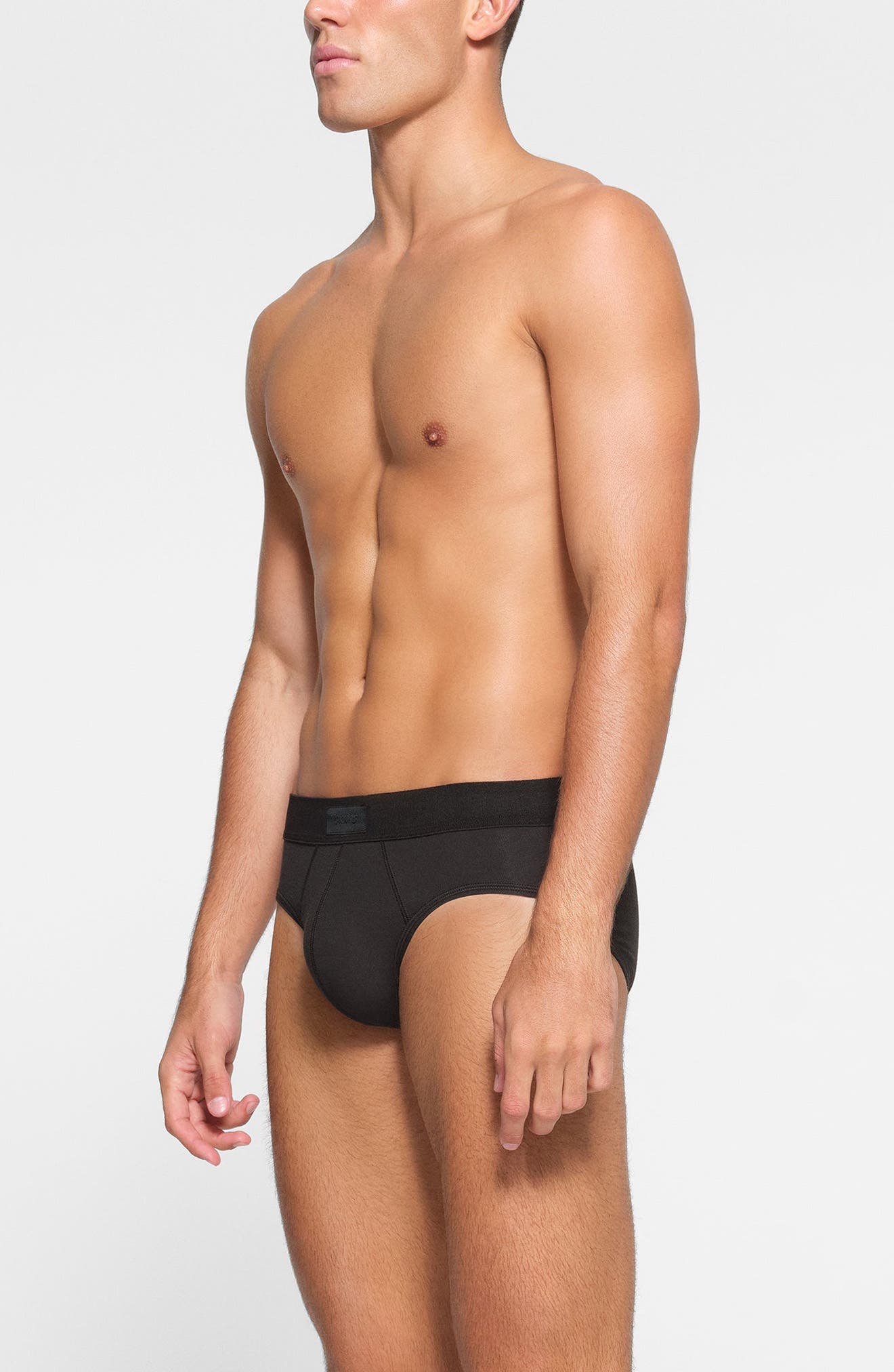 SKIMS 3-Pack Cotton & Modal Blend Briefs in Onyx at Nordstrom - 4