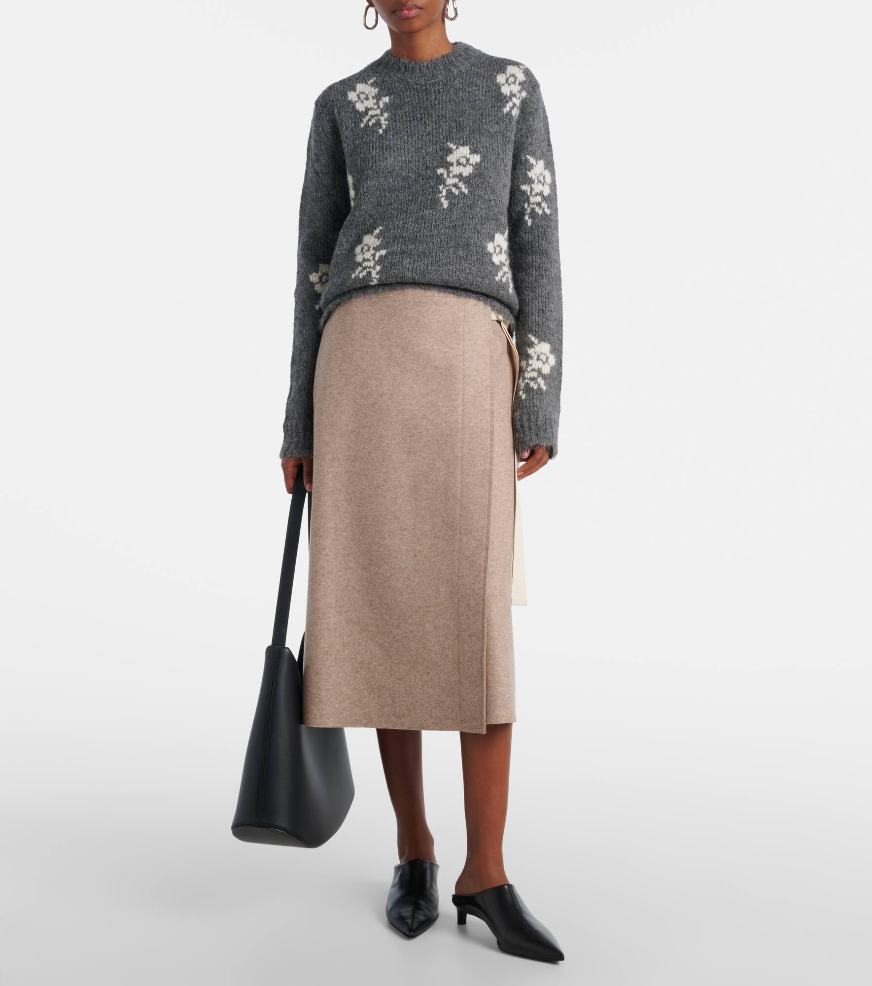 Intarsia alpaca and wool-blend sweater - 2