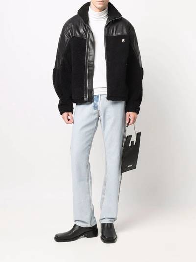 GmbH contrasting-panel jacket outlook